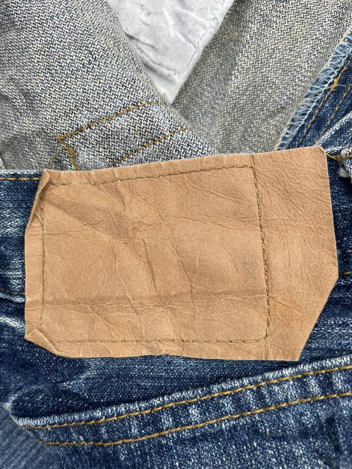 If Six Was Nine Vintage Denim Peace Painted Size US 34 / EU 50 - 13 Thumbnail