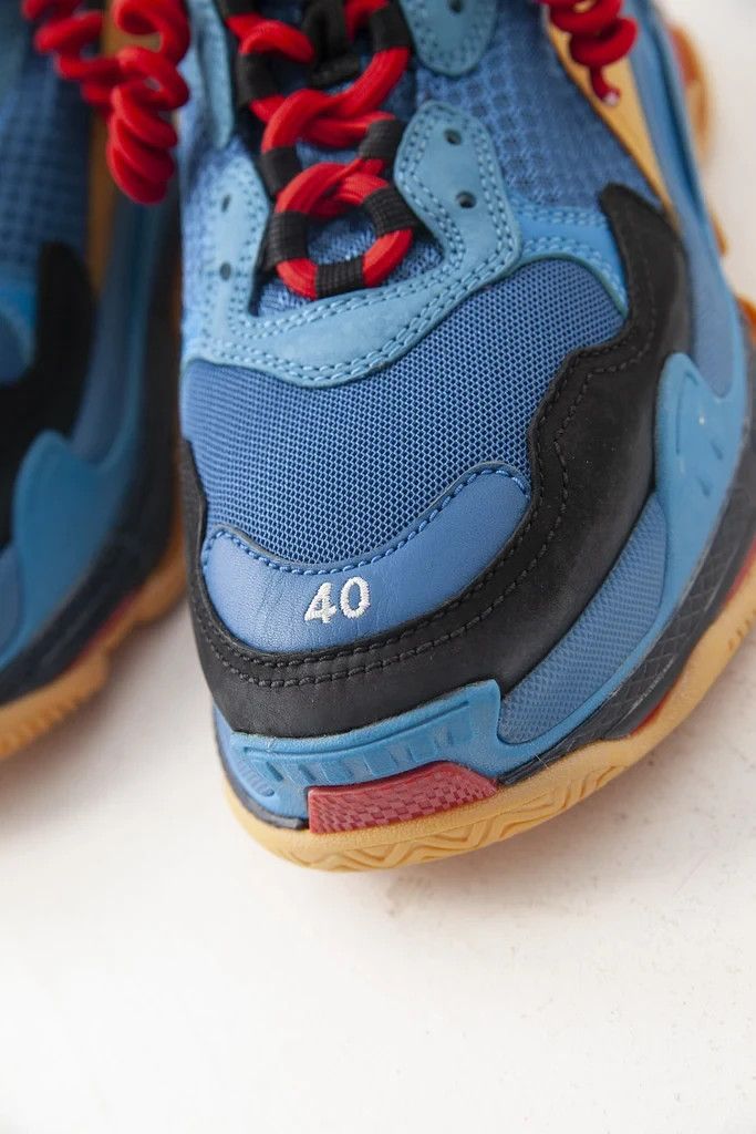 Balenciaga AW18 blue yellow red Triple S sneakers Size US 7 / EU 40 - 5 Thumbnail
