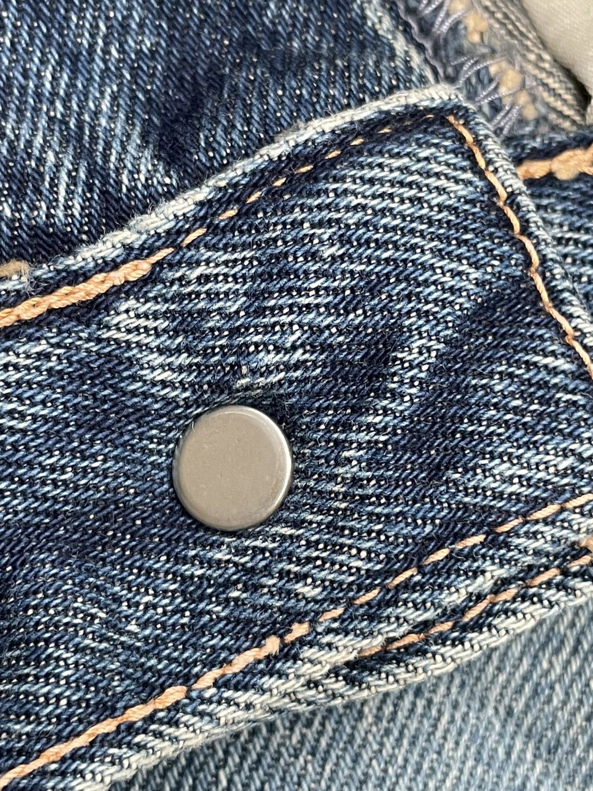 Japanese Brand × Vintage Sacrifice Union Made Vintage Selvedge Redline Distressed Size US 34 / EU 50 - 18 Thumbnail
