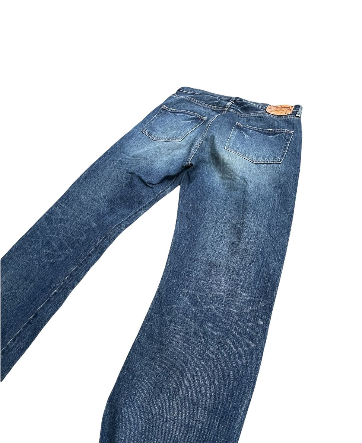 Japanese Brand × Vintage Sacrifice Union Made Vintage Selvedge Redline Distressed Size US 34 / EU 50 - 13 Thumbnail