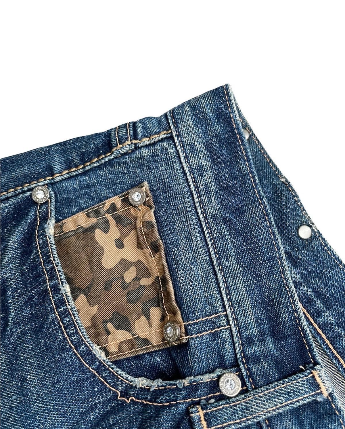 Japanese Brand × Vintage Sacrifice Union Made Vintage Selvedge Redline Distressed Size US 34 / EU 50 - 4 Thumbnail