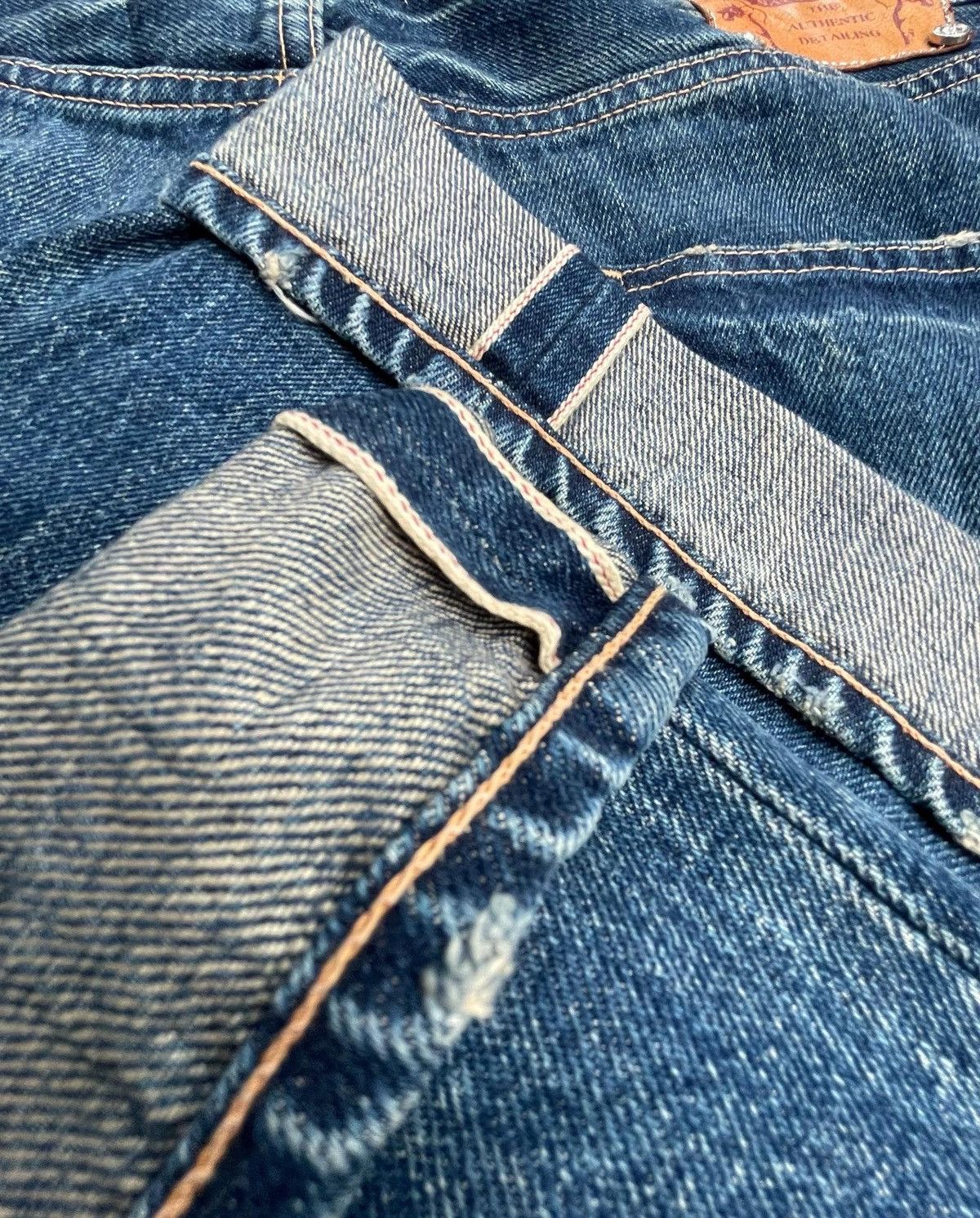 Japanese Brand × Vintage Sacrifice Union Made Vintage Selvedge Redline Distressed Size US 34 / EU 50 - 8 Thumbnail