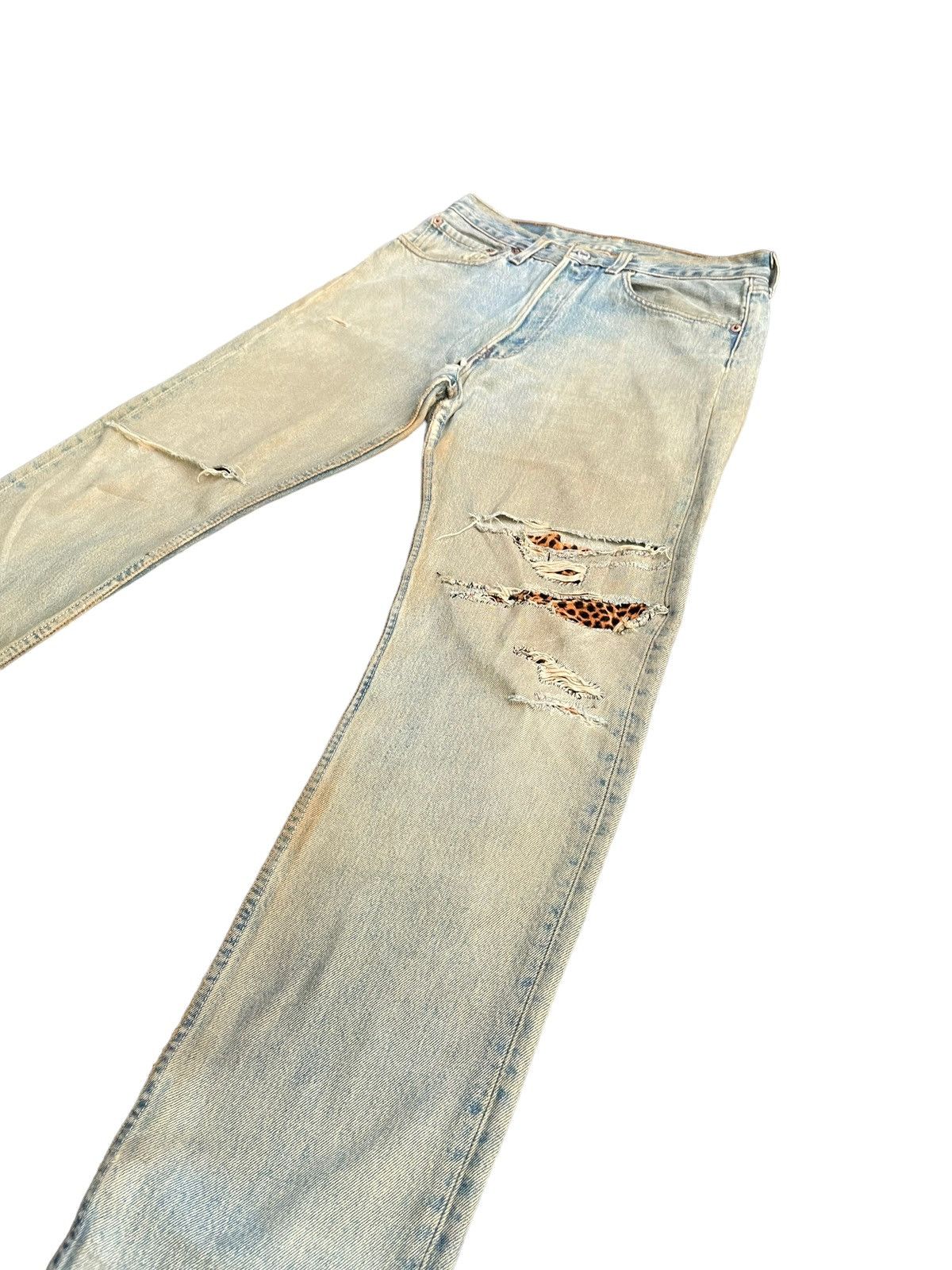 Levi's × Vintage Vintage 1998 Levis 501 e Women Faded Distresed Denim Size 31" - 2 Thumbnail