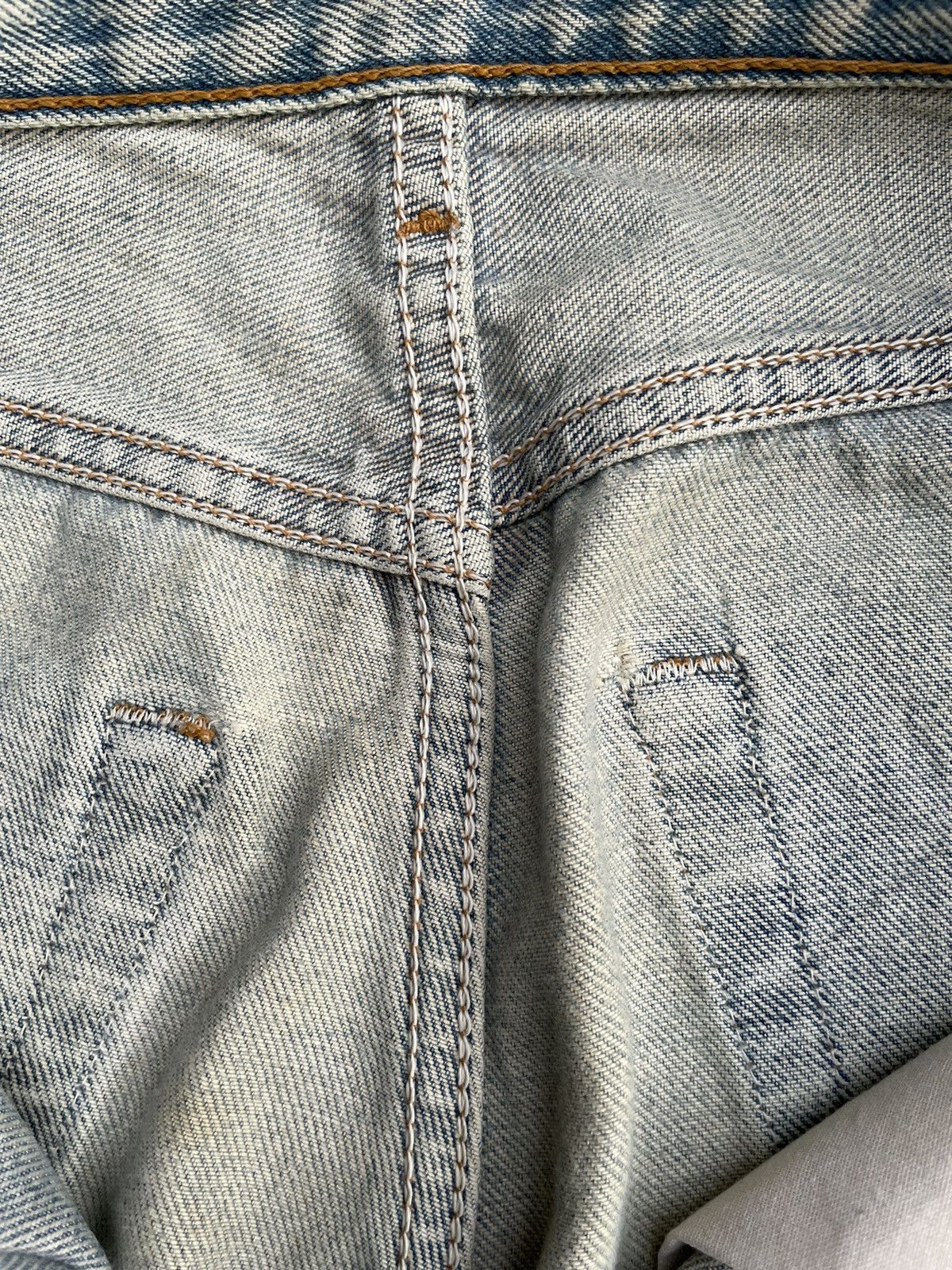 Levi's × Vintage Vintage 1998 Levis 501 e Women Faded Distresed Denim Size 31" - 18 Thumbnail