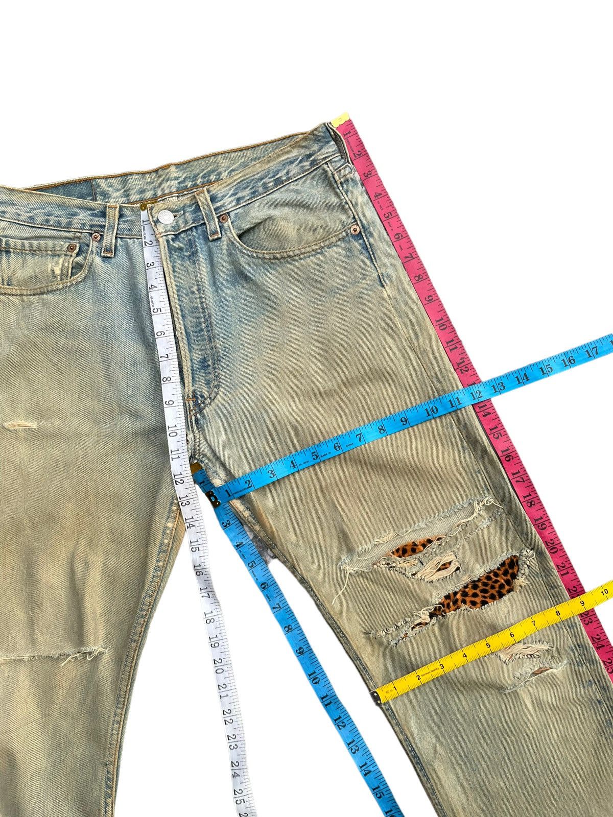 Levi's × Vintage Vintage 1998 Levis 501 e Women Faded Distresed Denim Size 31" - 25 Thumbnail