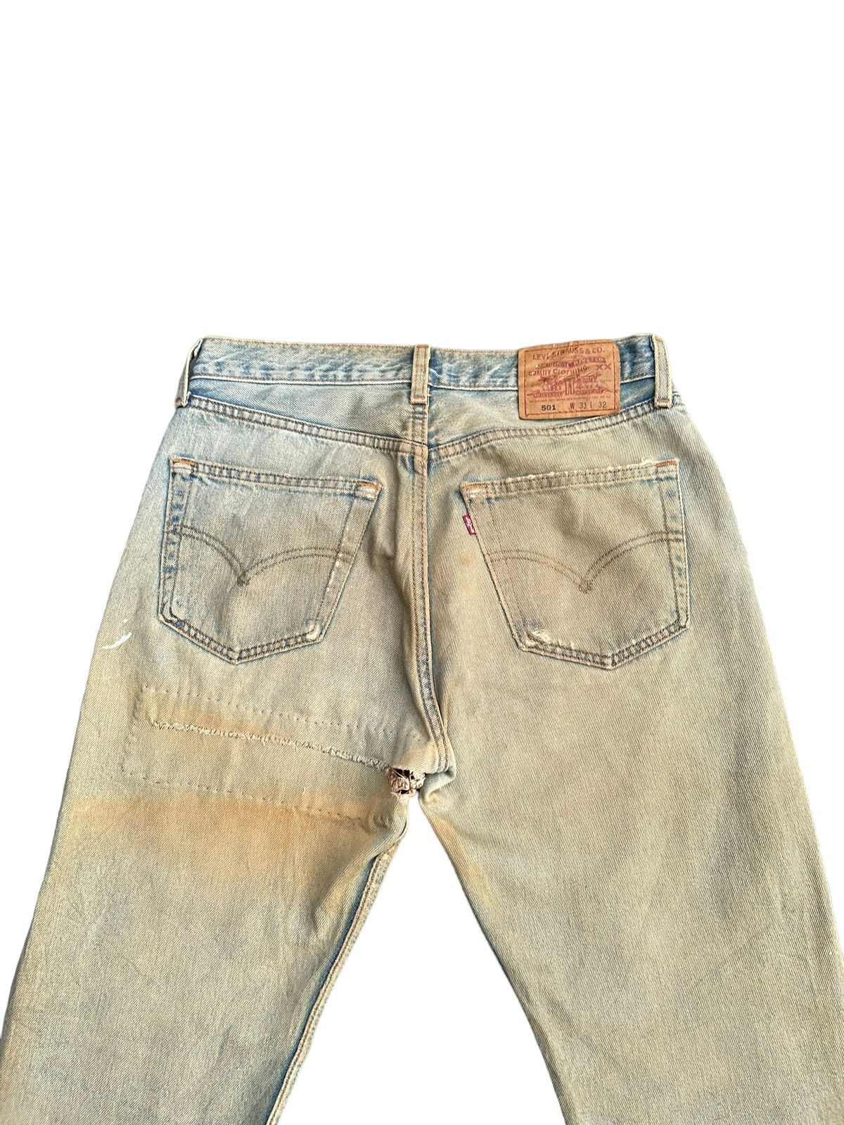 Levi's × Vintage Vintage 1998 Levis 501 e Women Faded Distresed Denim Size 31" - 12 Thumbnail