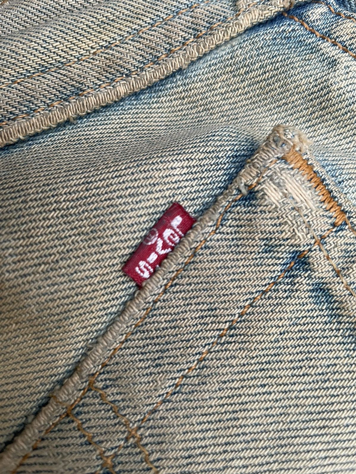 Levi's × Vintage Vintage 1998 Levis 501 e Women Faded Distresed Denim Size 31" - 14 Thumbnail