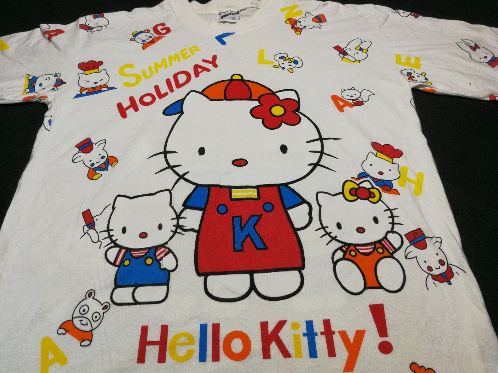 Cartoon Network × Vintage Hello Kitty Cartoon All Over Printed Cute Graphic Tee Size L / US 10 / IT 46 - 2 Thumbnail