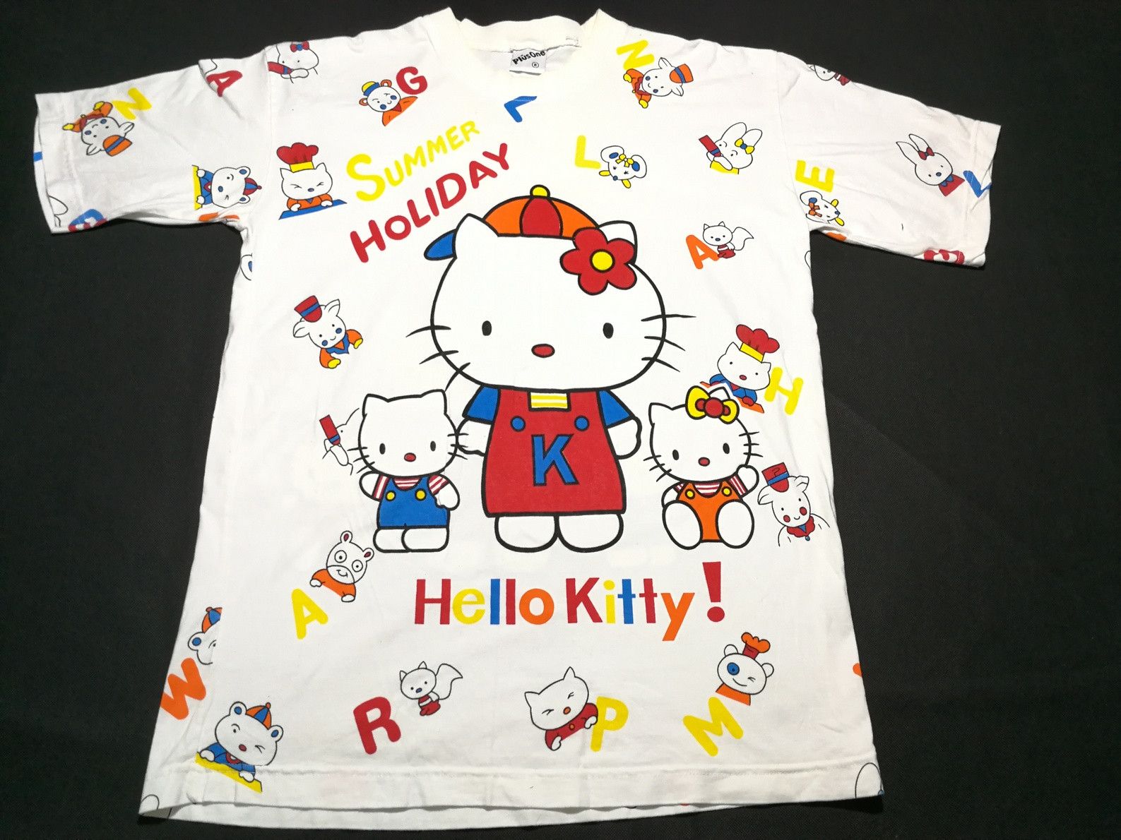 Cartoon Network × Vintage Hello Kitty Cartoon All Over Printed Cute Graphic Tee Size L / US 10 / IT 46 - 1 Thumbnail