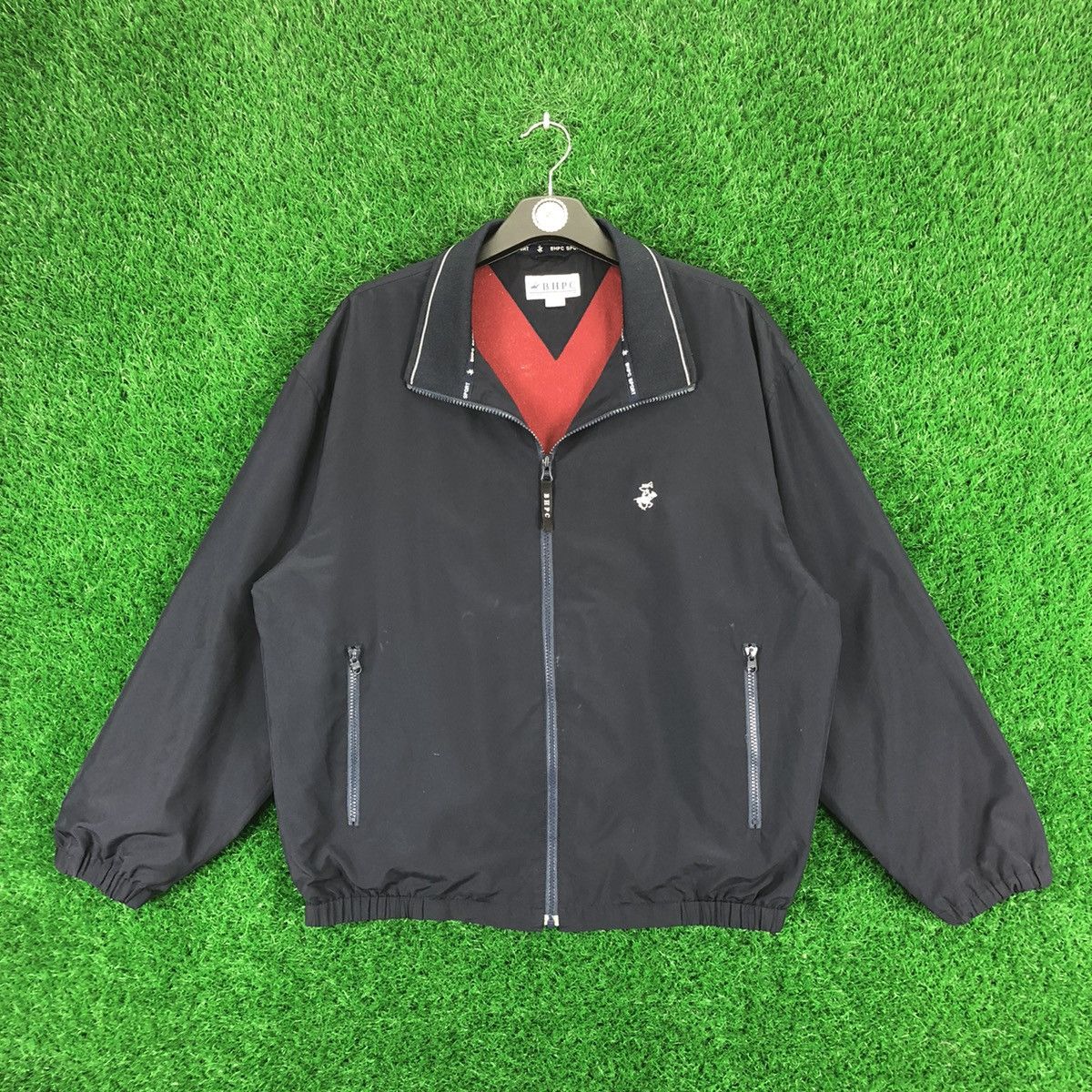 Vintage 80's Beverly Hills Polo Club Sweater Zipper Jacket