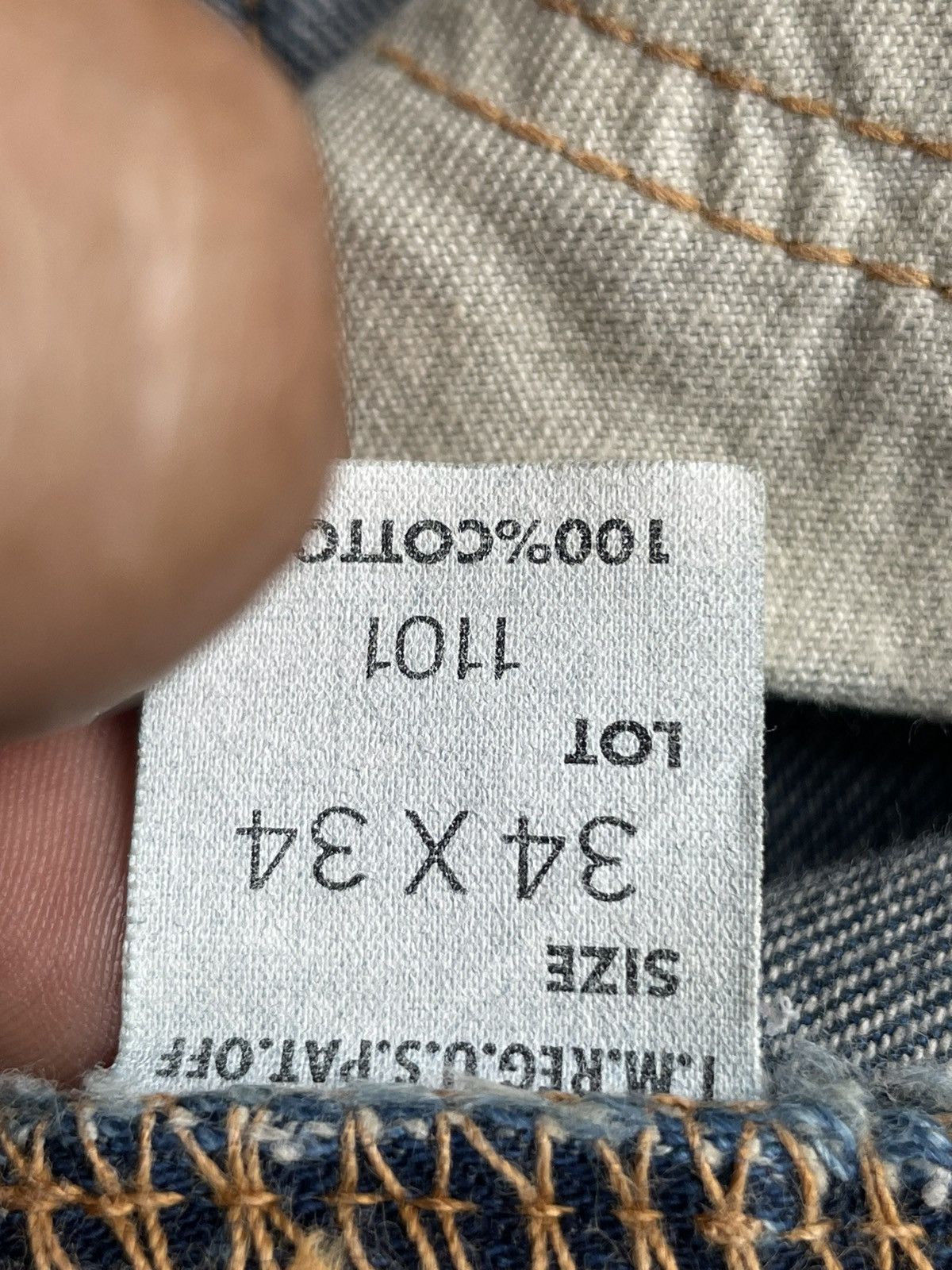 Lee × Vintage Lee Cowboy 101 Vintage Selvedge Denim Size US 33 - 22 Thumbnail