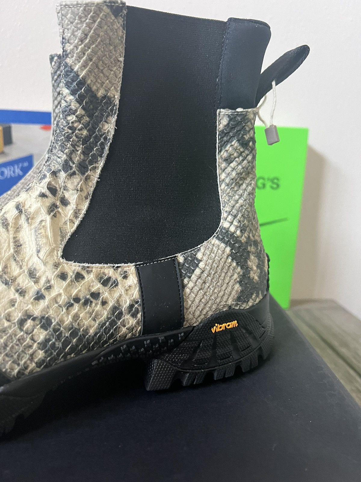 1017 ALYX 9SM 1017 ALYX 9SM Snakeskin Vibram Chelsea Boots SS19 Size US 10 / EU 43 - 4 Thumbnail