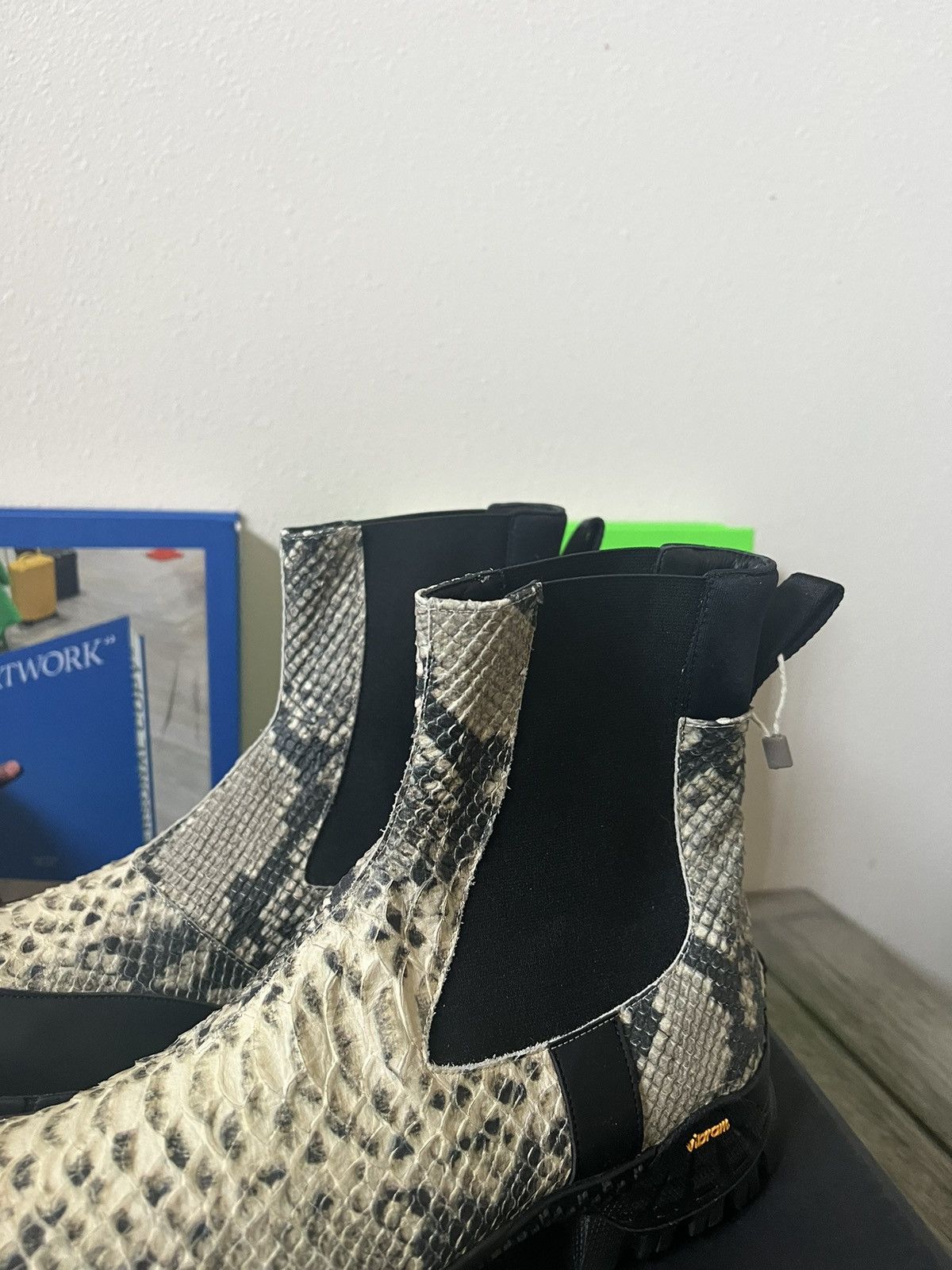 1017 ALYX 9SM 1017 ALYX 9SM Snakeskin Vibram Chelsea Boots SS19 Size US 10 / EU 43 - 3 Thumbnail