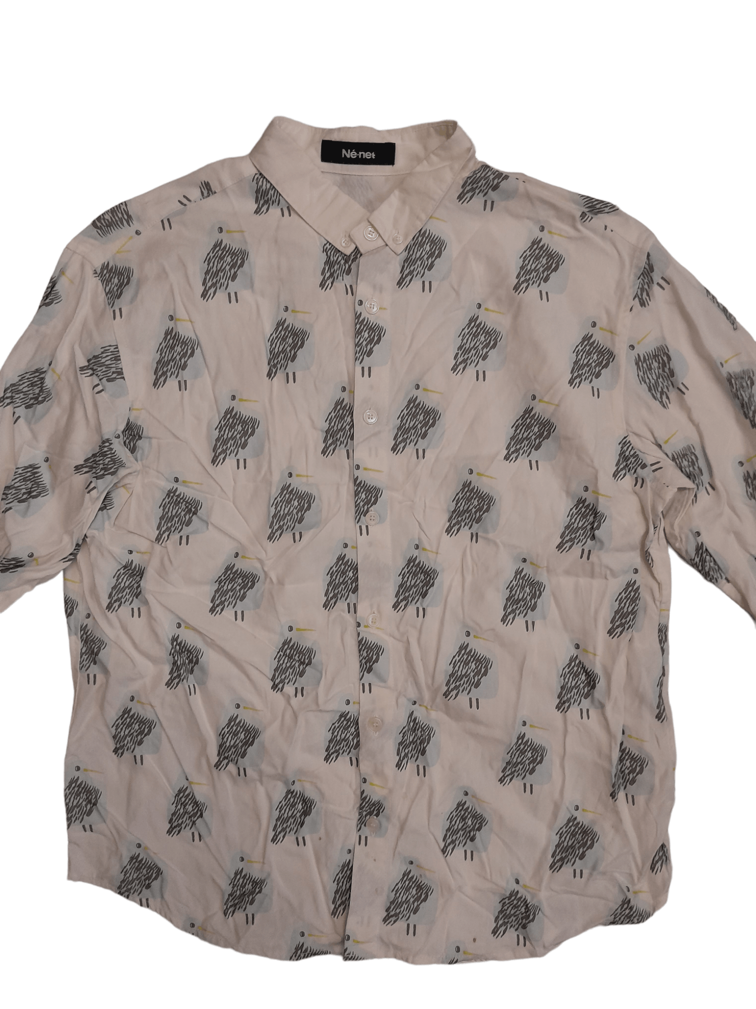 Issey Miyake × Ne-Net Ne-Net Issey Miyake Shirt Blouse (E889) Size M / US 6-8 / IT 42-44 - 2 Thumbnail