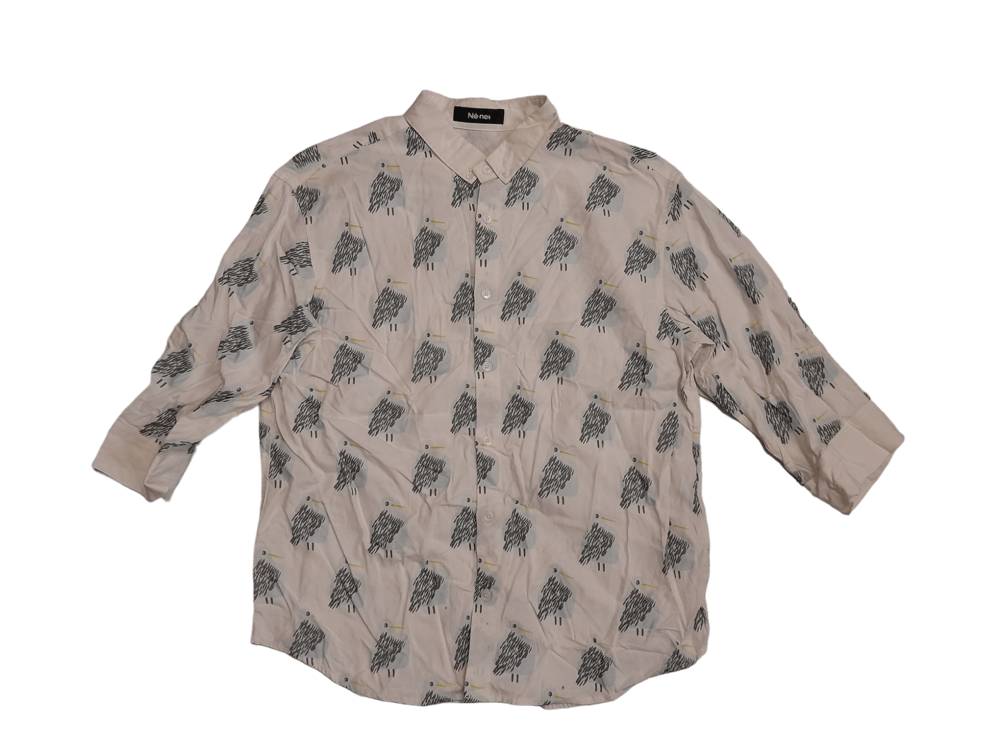 Issey Miyake × Ne-Net Ne-Net Issey Miyake Shirt Blouse (E889) Size M / US 6-8 / IT 42-44 - 1 Thumbnail