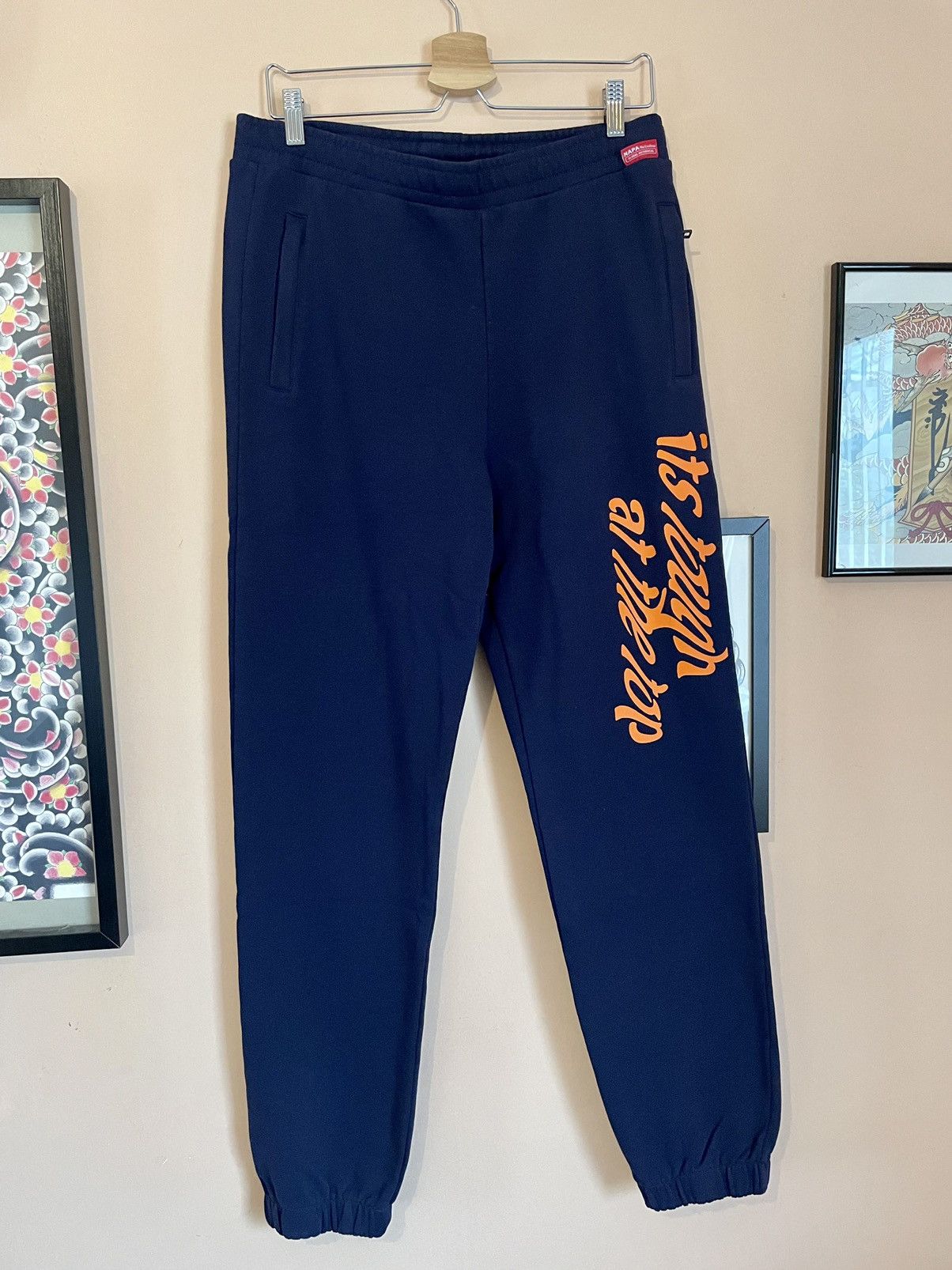 image of Napa 1987 Napapijri X Martine Rose Jogger Sweatpants in Navy, Men's (Size 32)