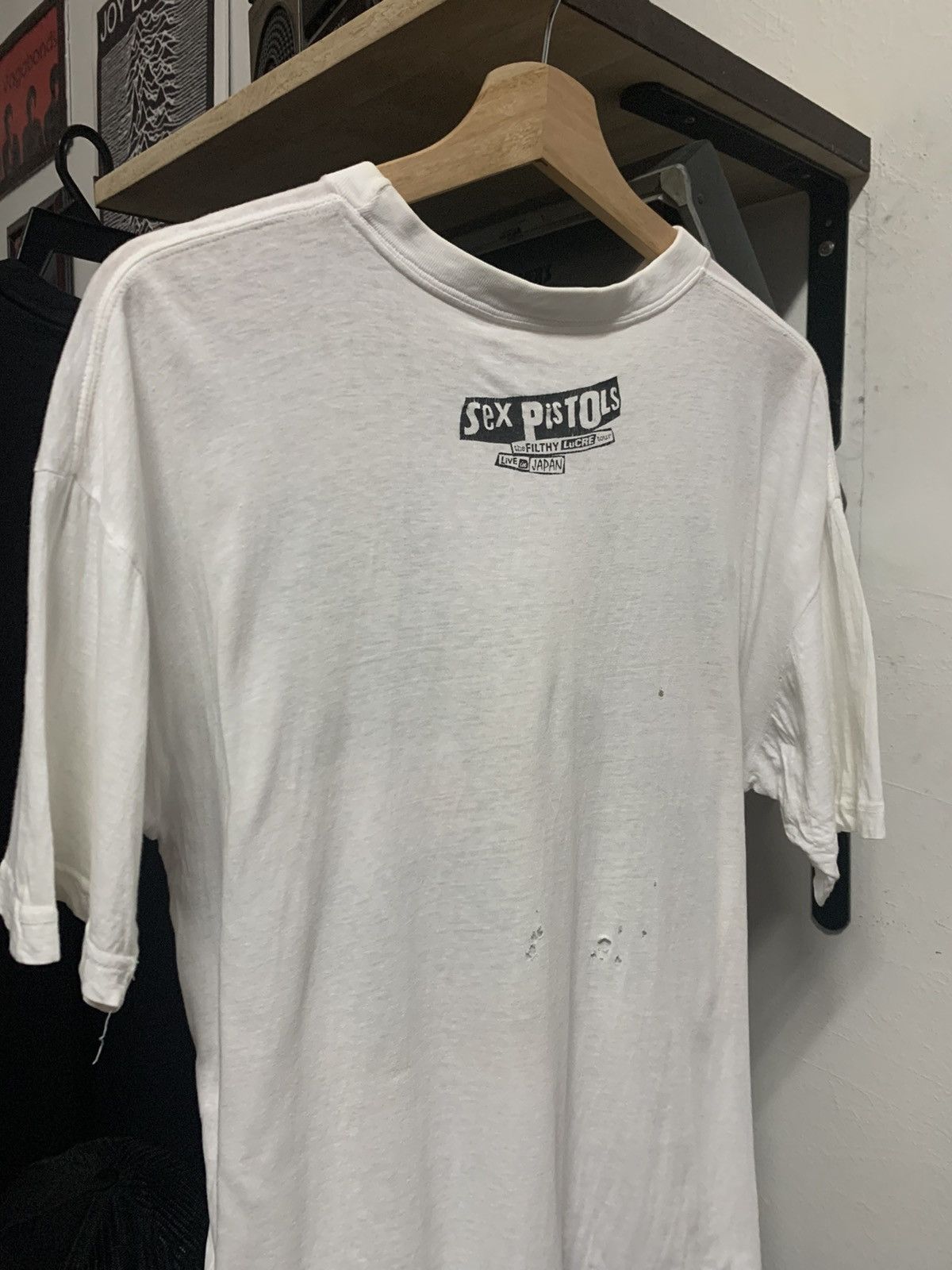 White T-Shirts For Men Men's Official Sex Pistols 'Filthy Lucre