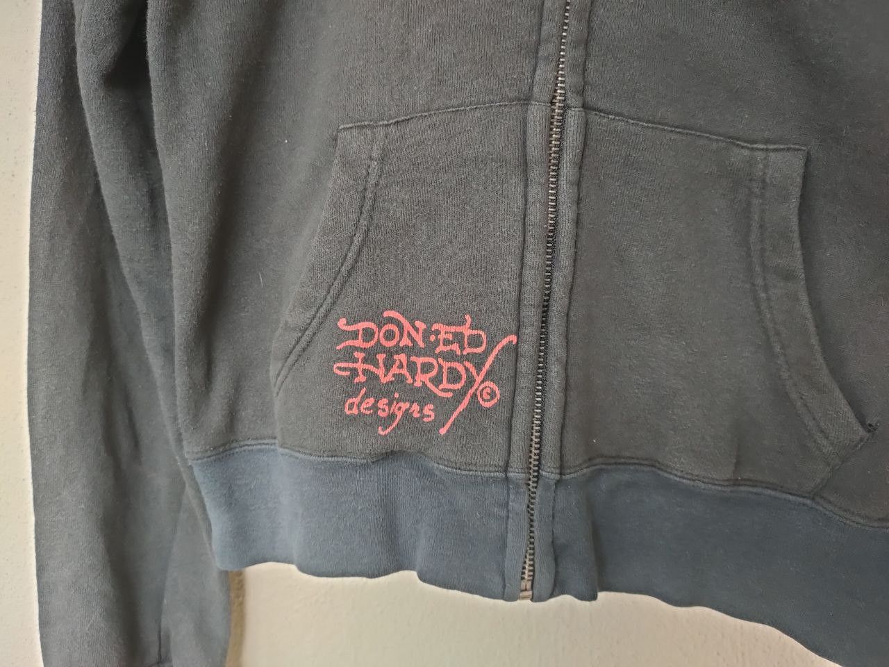 Ed Hardy Ed Hardy Skull Faded Black Hoodie Size S / US 4 / IT 40 - 6 Thumbnail