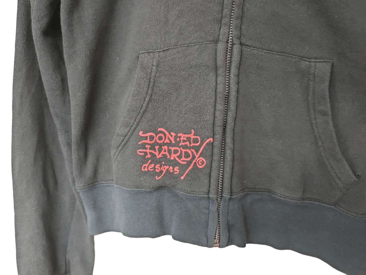 Ed Hardy Ed Hardy Skull Faded Black Hoodie Size S / US 4 / IT 40 - 5 Thumbnail