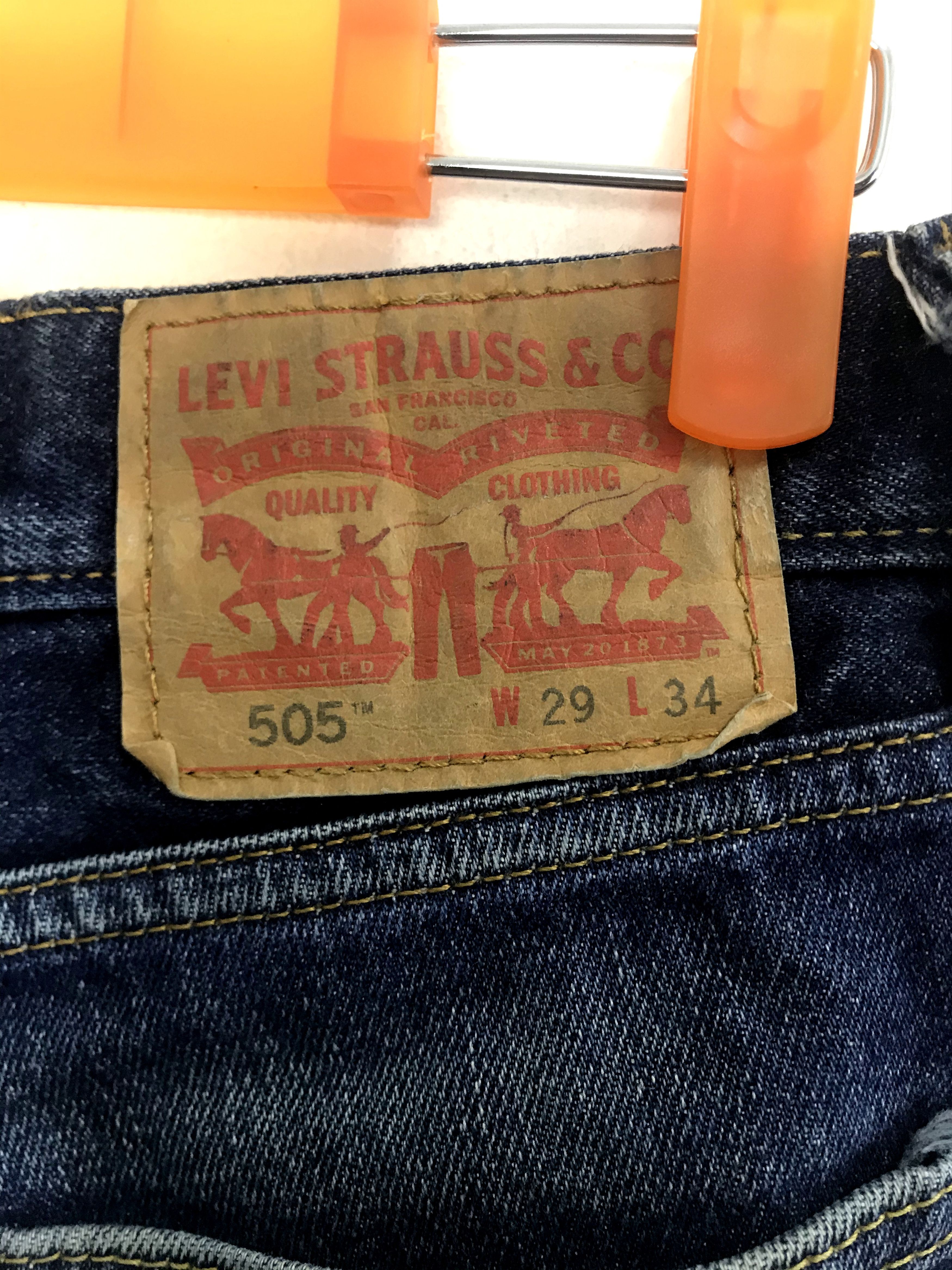 Levi's Vintage Clothing Vintage Distressed Denim Levi's Strauss Jeans Lot 505 Size US 29 - 3 Thumbnail
