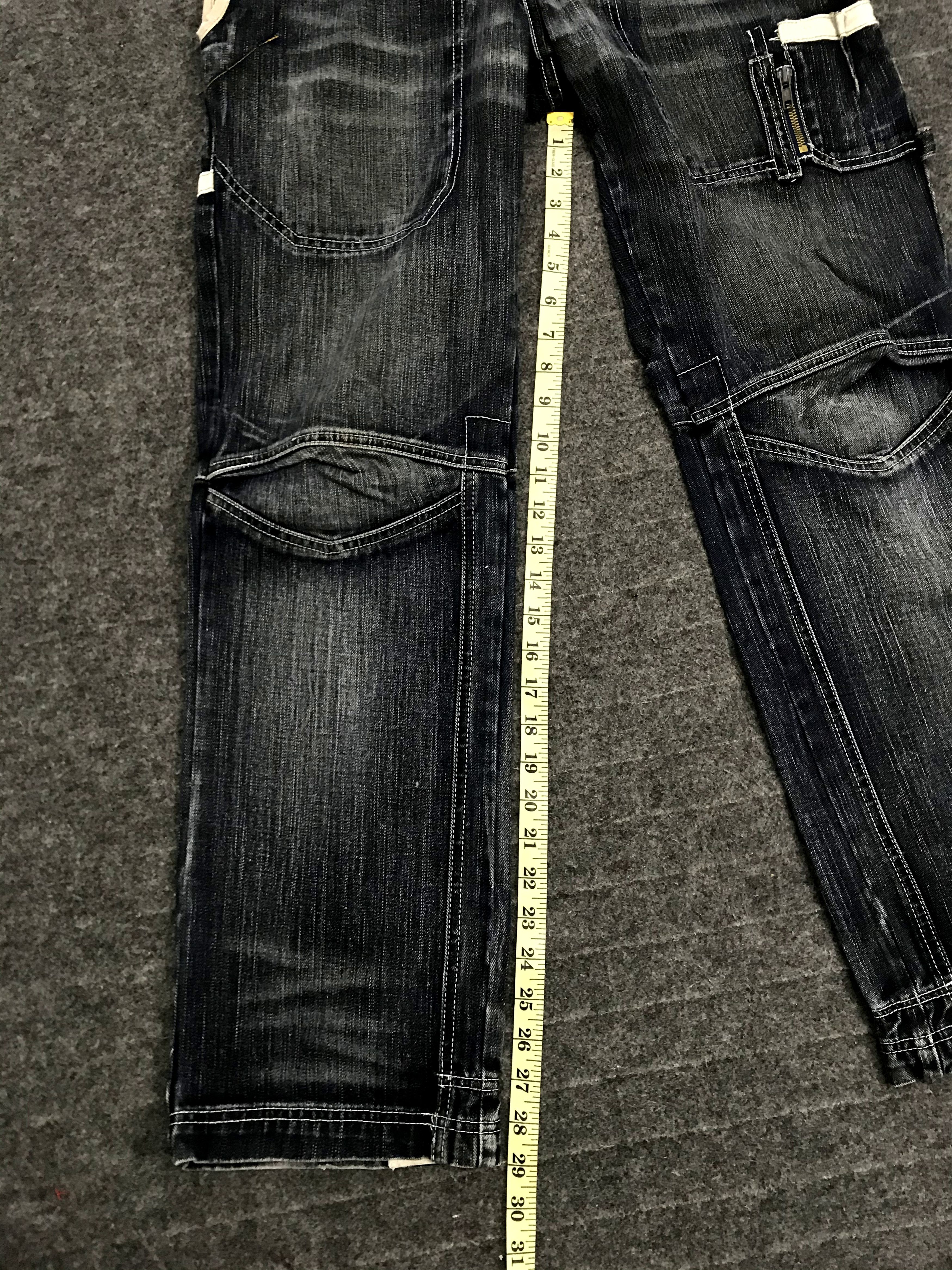 Seditionaries Vintage Hype Streetwear Raw Denim Jeans Bondage Tactical Size US 31 - 14 Thumbnail