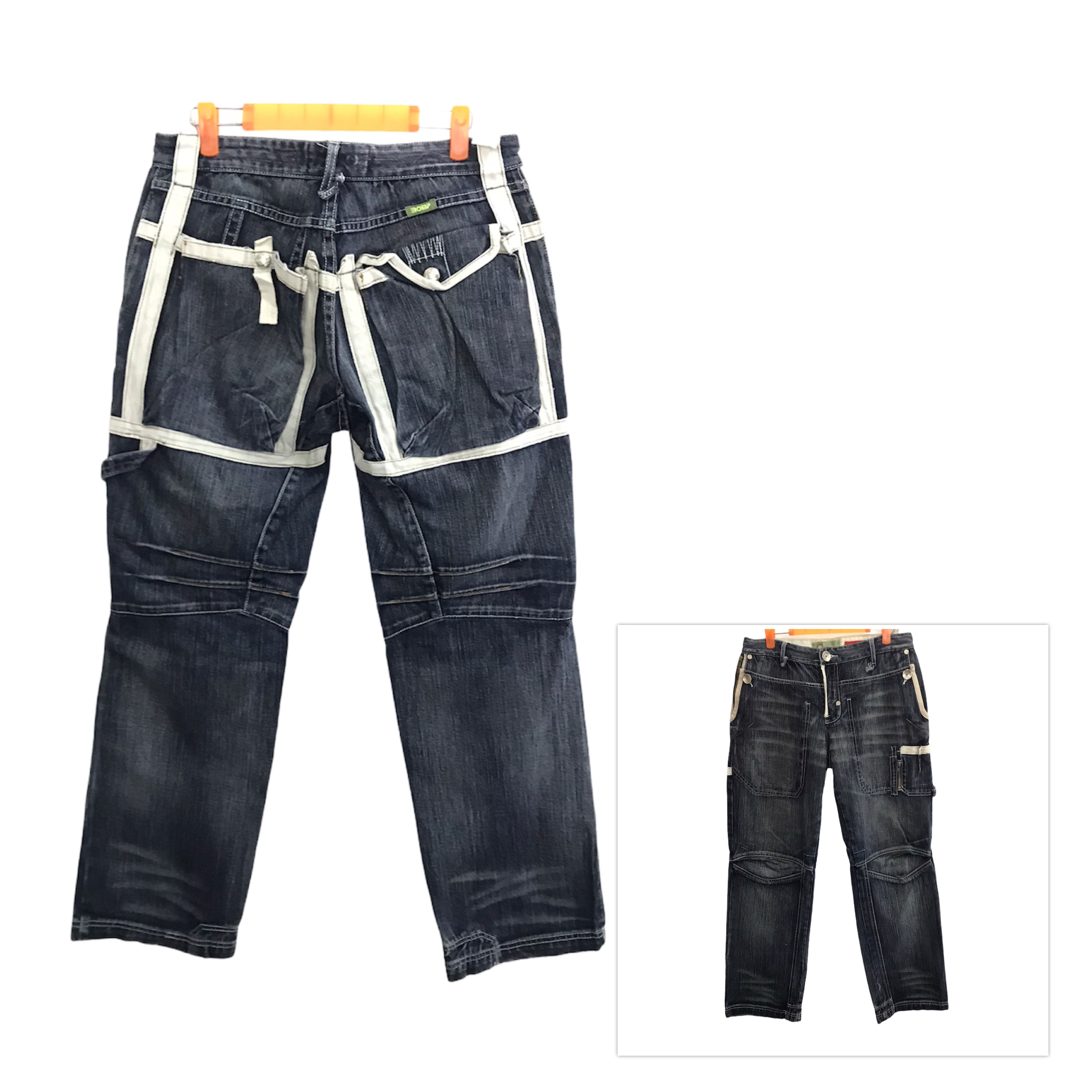 Seditionaries Vintage Hype Streetwear Raw Denim Jeans Bondage Tactical Size US 31 - 1 Thumbnail