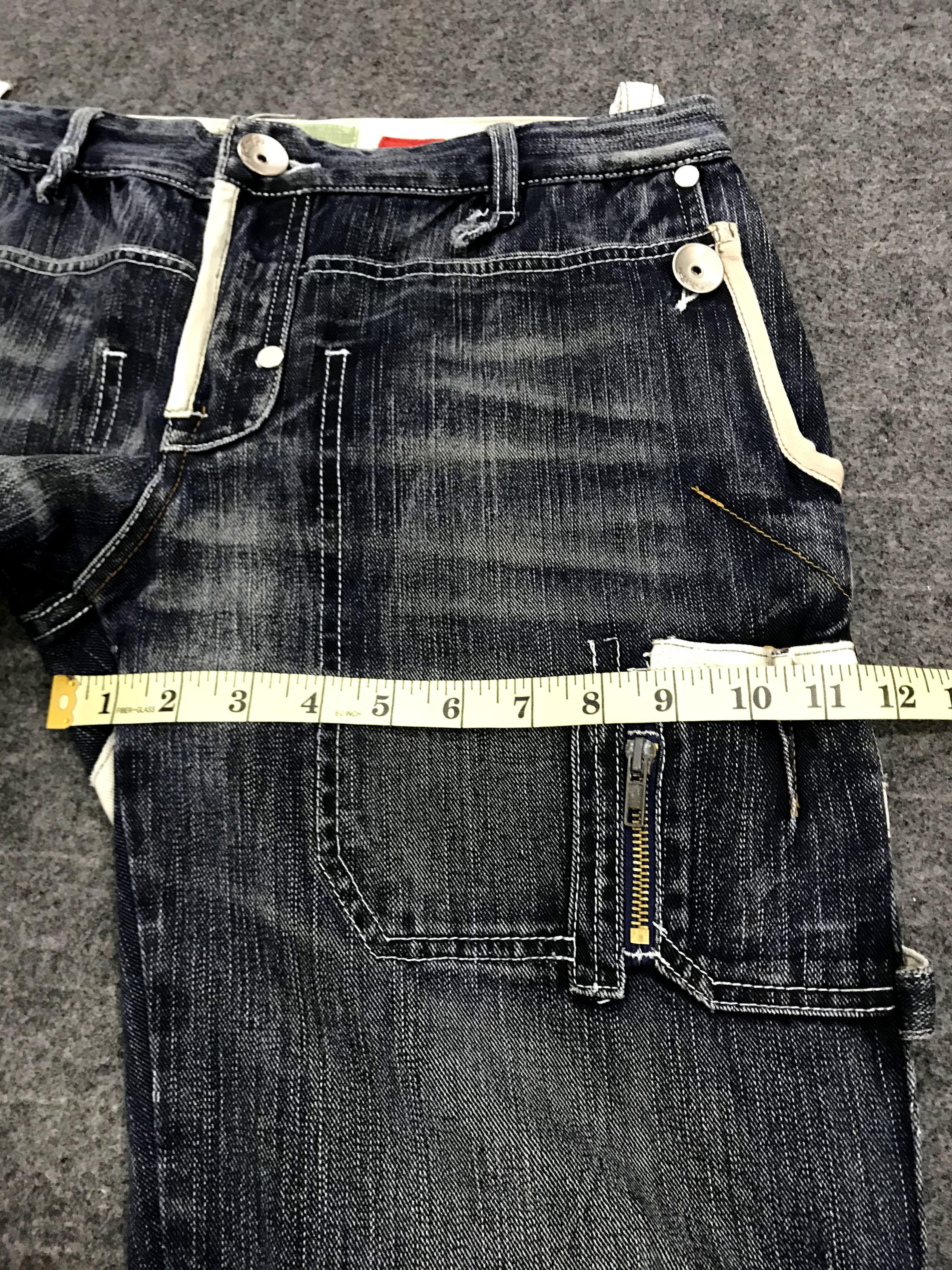 Seditionaries Vintage Hype Streetwear Raw Denim Jeans Bondage Tactical Size US 31 - 15 Thumbnail