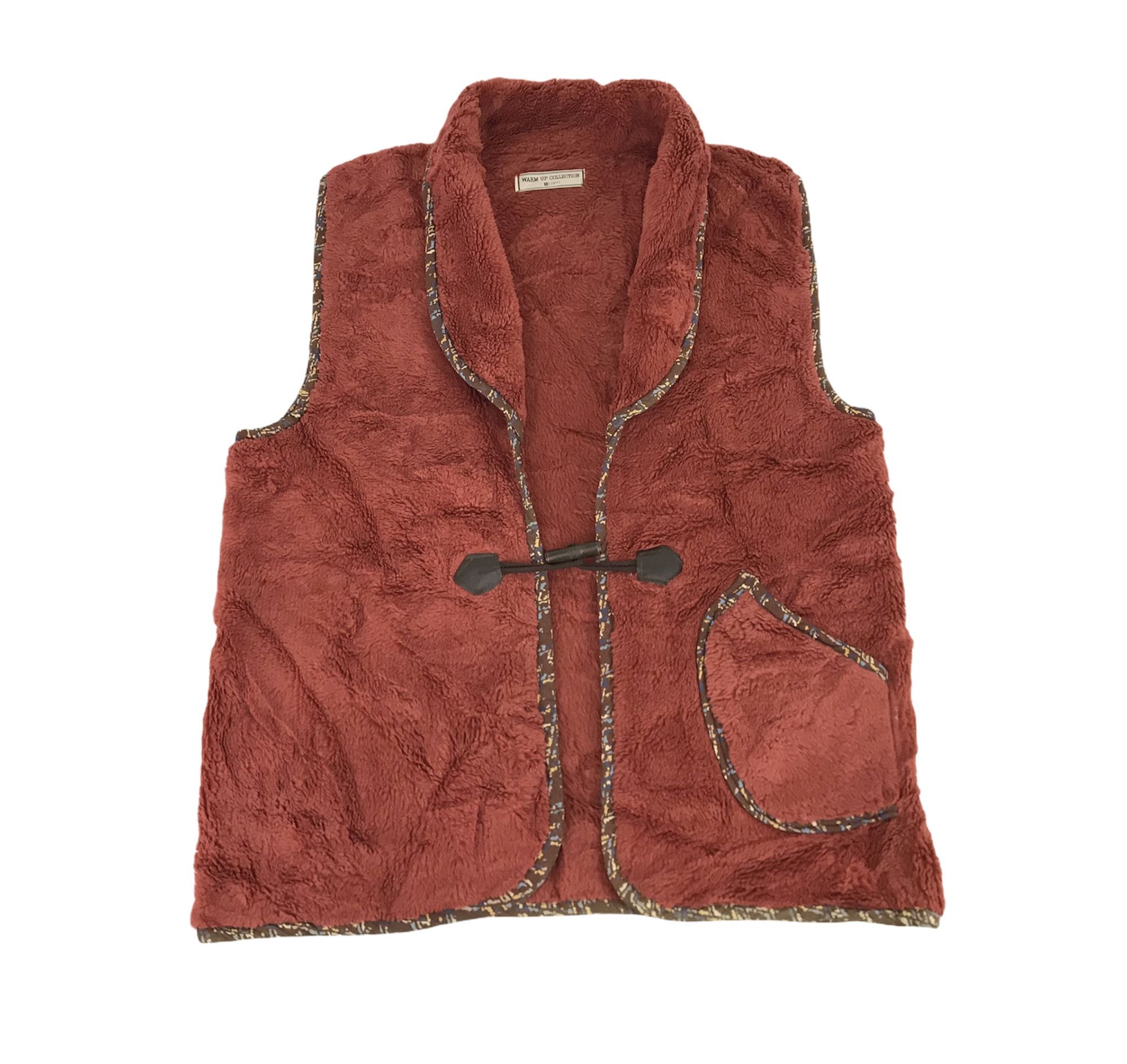 Japanese Brand Lofty Warm Up Collection Vest Sherpa Fleece Padded Jacket Size US L / EU 52-54 / 3 - 1 Thumbnail
