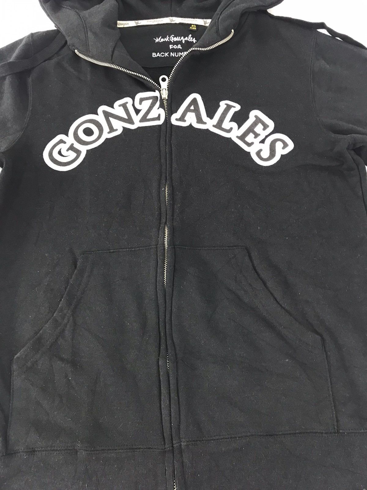 Japanese Brand Mark Gonzales X Back Number Spell Out Logo Unisex Hoodie Size S / US 4 / IT 40 - 2 Thumbnail