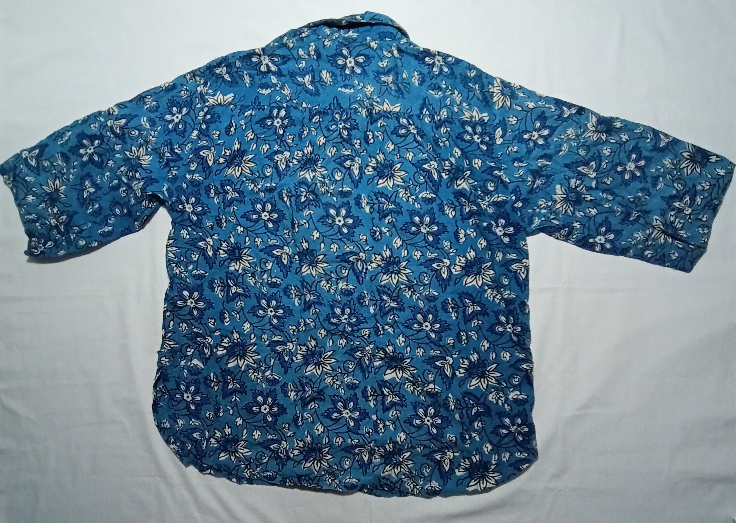 Vintage VTG 90s Shirt Flowers Hawaii Design Button Up Collar Size L / US 10 / IT 46 - 5 Thumbnail