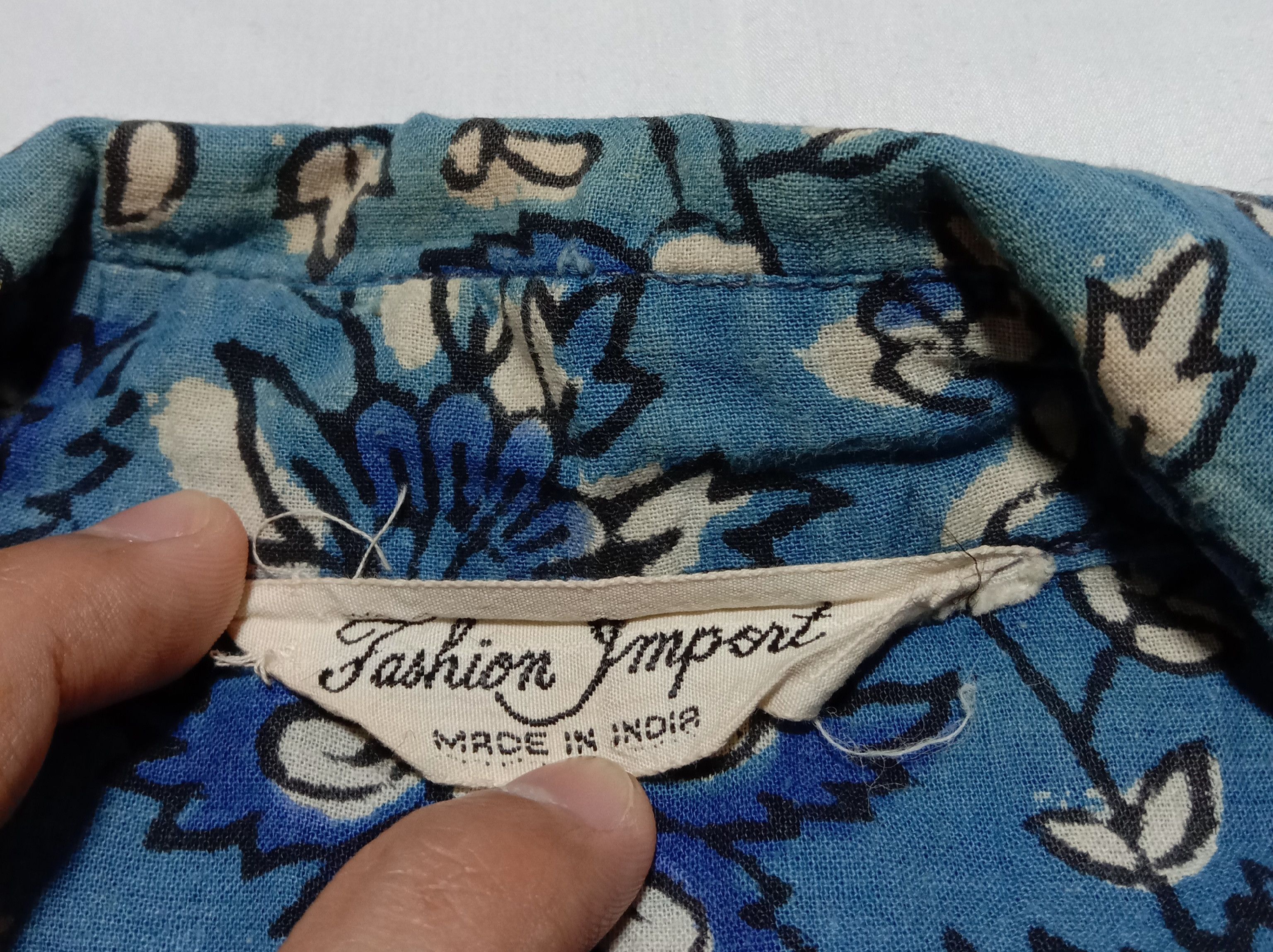 Vintage VTG 90s Shirt Flowers Hawaii Design Button Up Collar Size L / US 10 / IT 46 - 4 Thumbnail