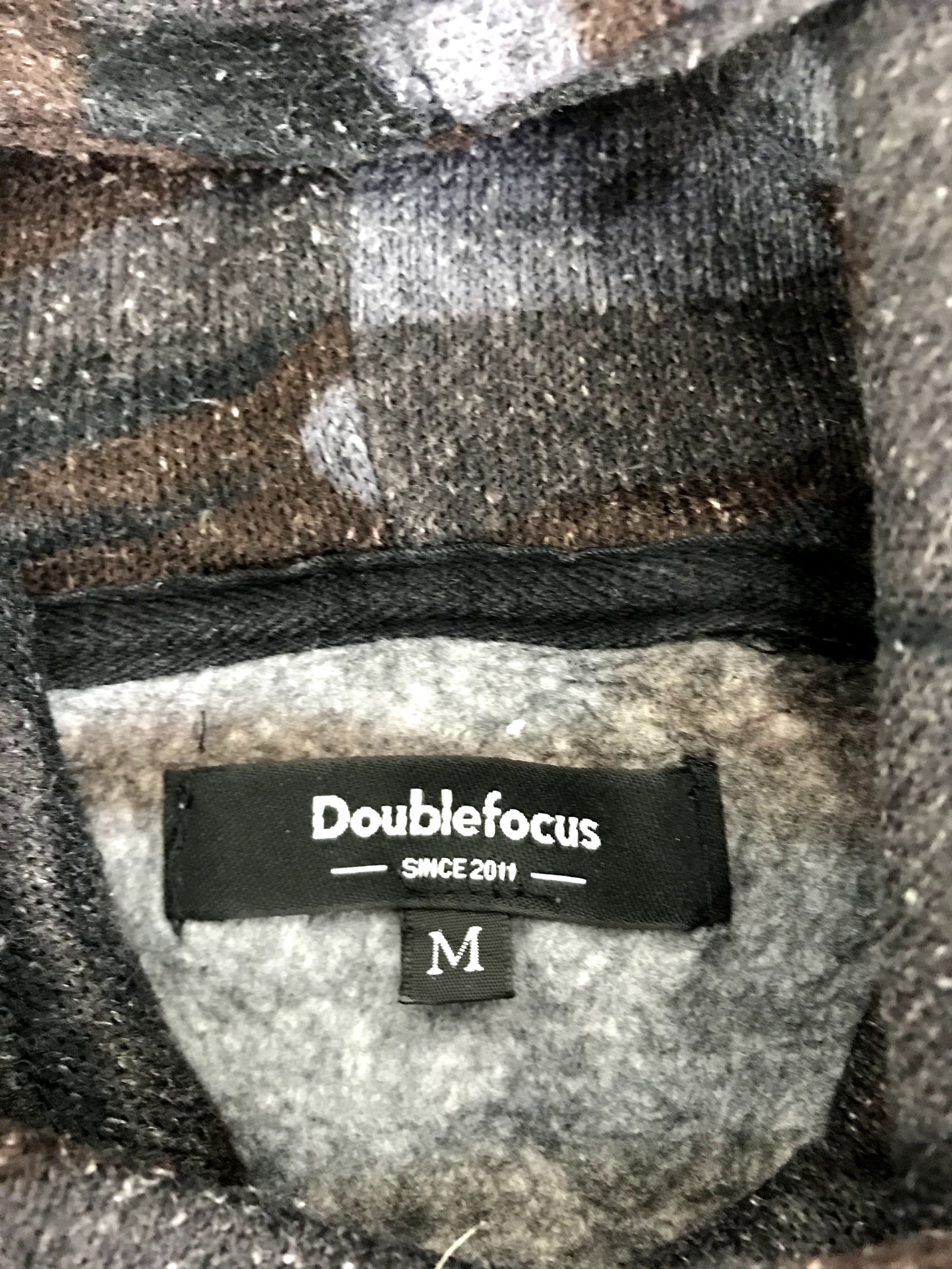 Japanese Brand Vintage Style Camouflage Double Focus Hoodie Sweatshirt Size US M / EU 48-50 / 2 - 4 Thumbnail