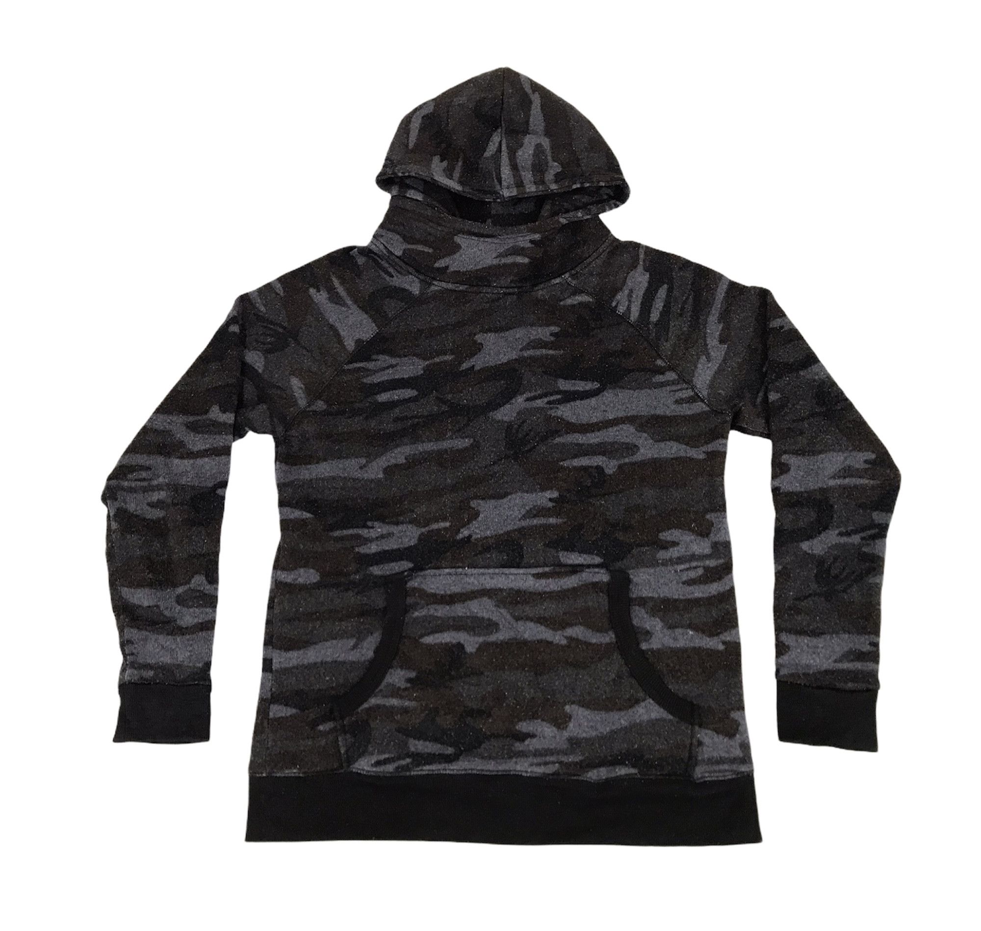 image of Hype Vintage Style Camouflage Double Focus Hoodie Sweatshirt, Men's (Size Medium)