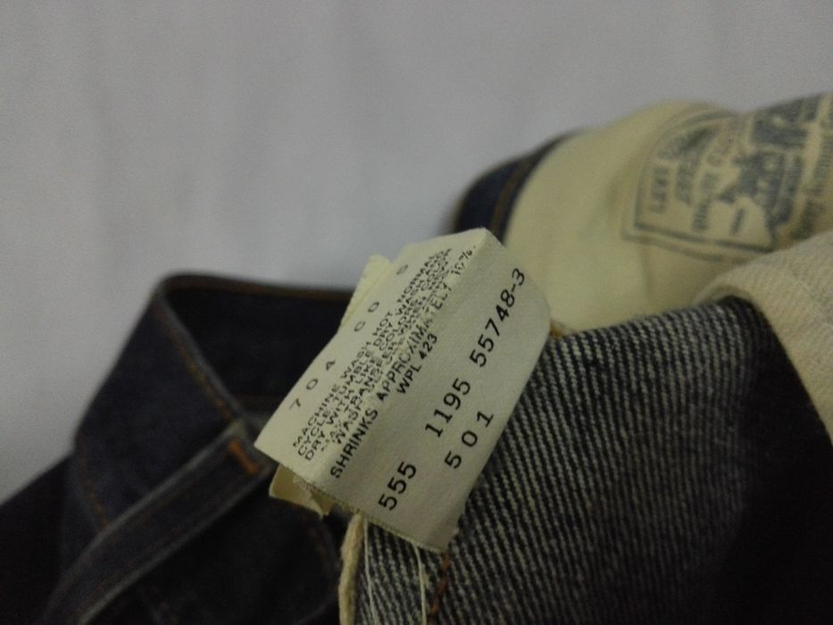 Very Rare Vintage LEVIS 501xx Big E Jeans Selvedge #555 Stamp