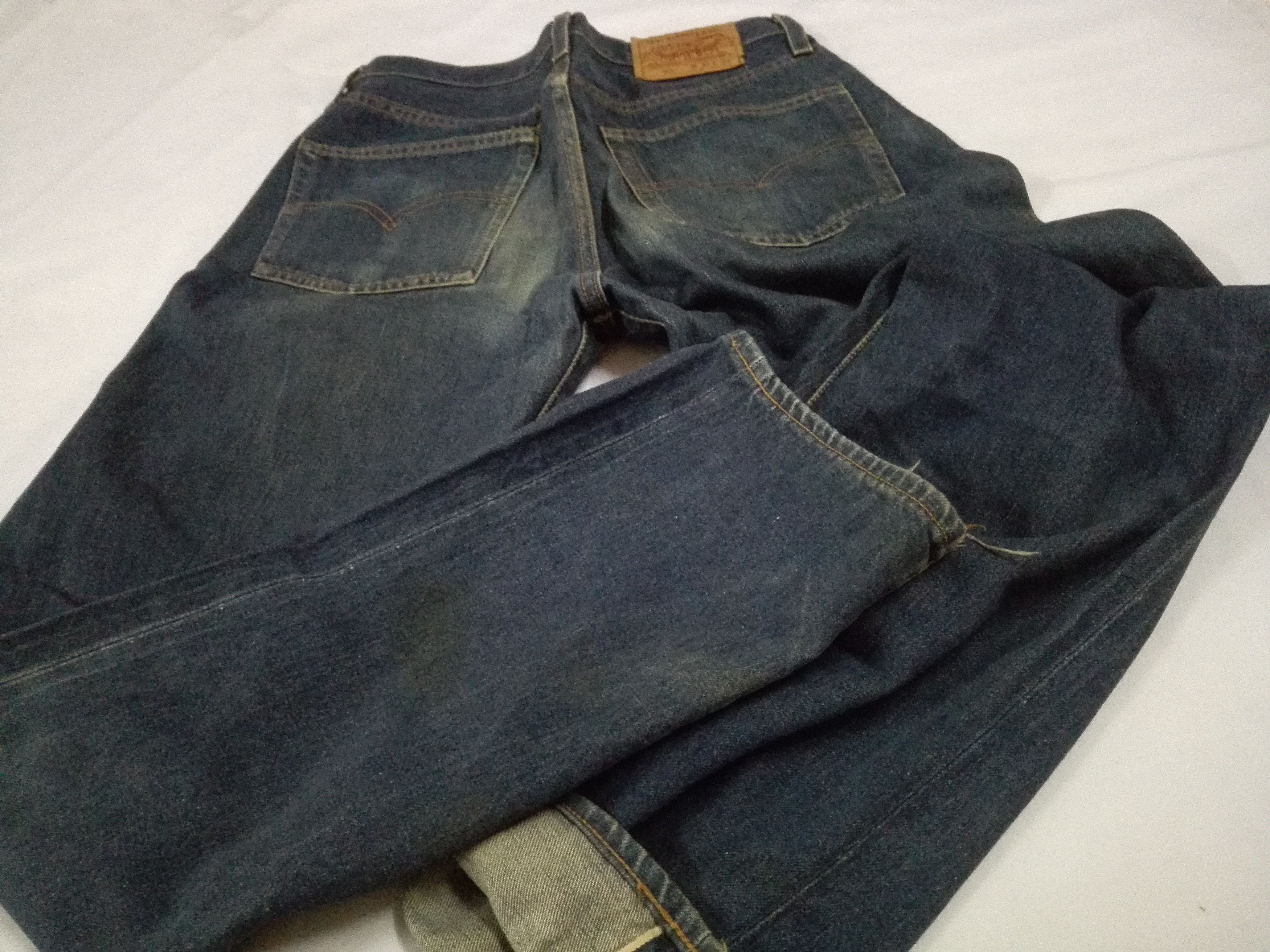 Levi's Vintage Clothing Vintage LEVIS 501xx Big E Jeans Selvedge #555 Stamp Button Size US 30 / EU 46 - 8 Thumbnail