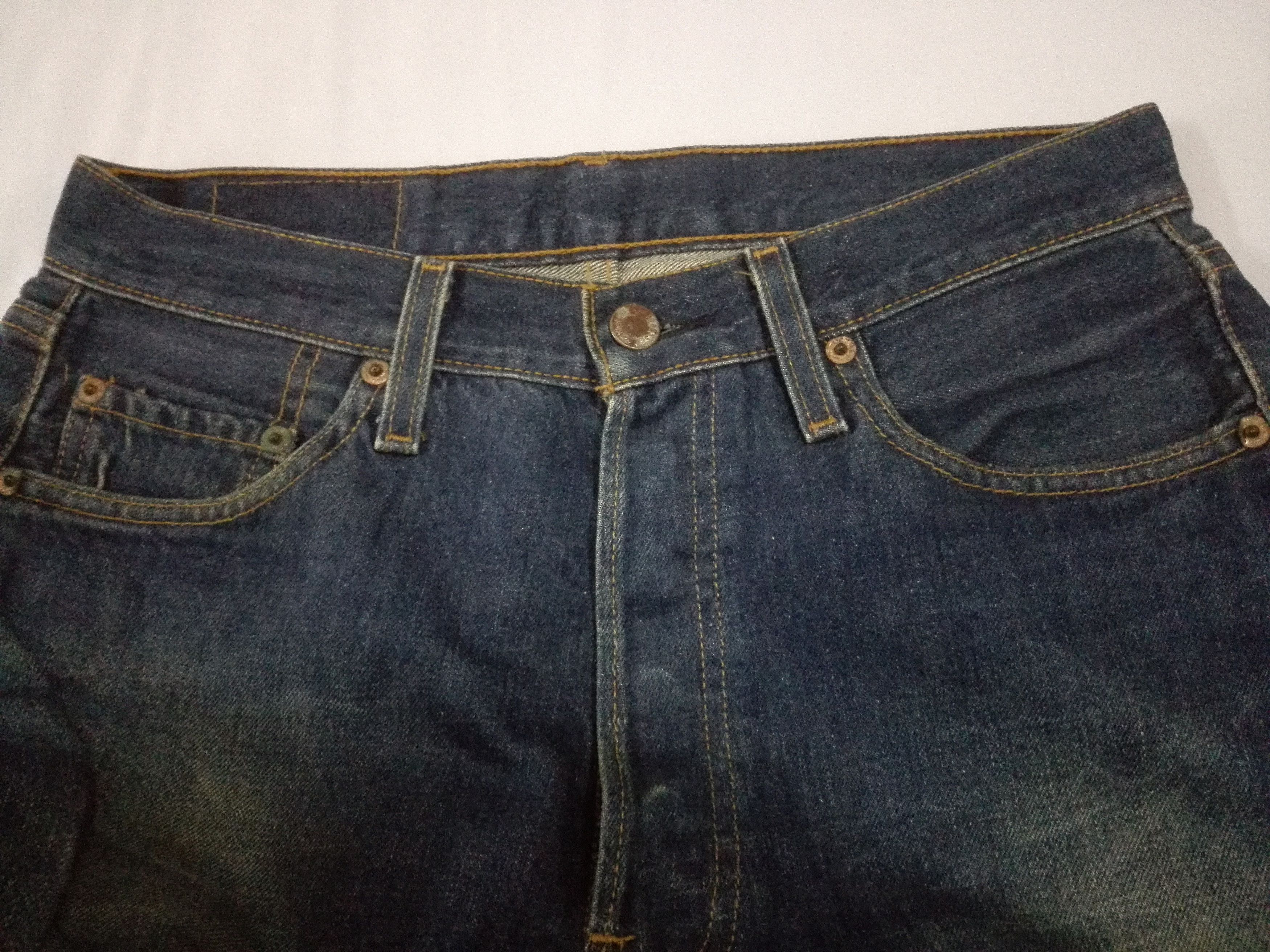 Levi's Vintage Clothing Vintage LEVIS 501xx Big E Jeans Selvedge #555 Stamp Button Size US 30 / EU 46 - 4 Thumbnail