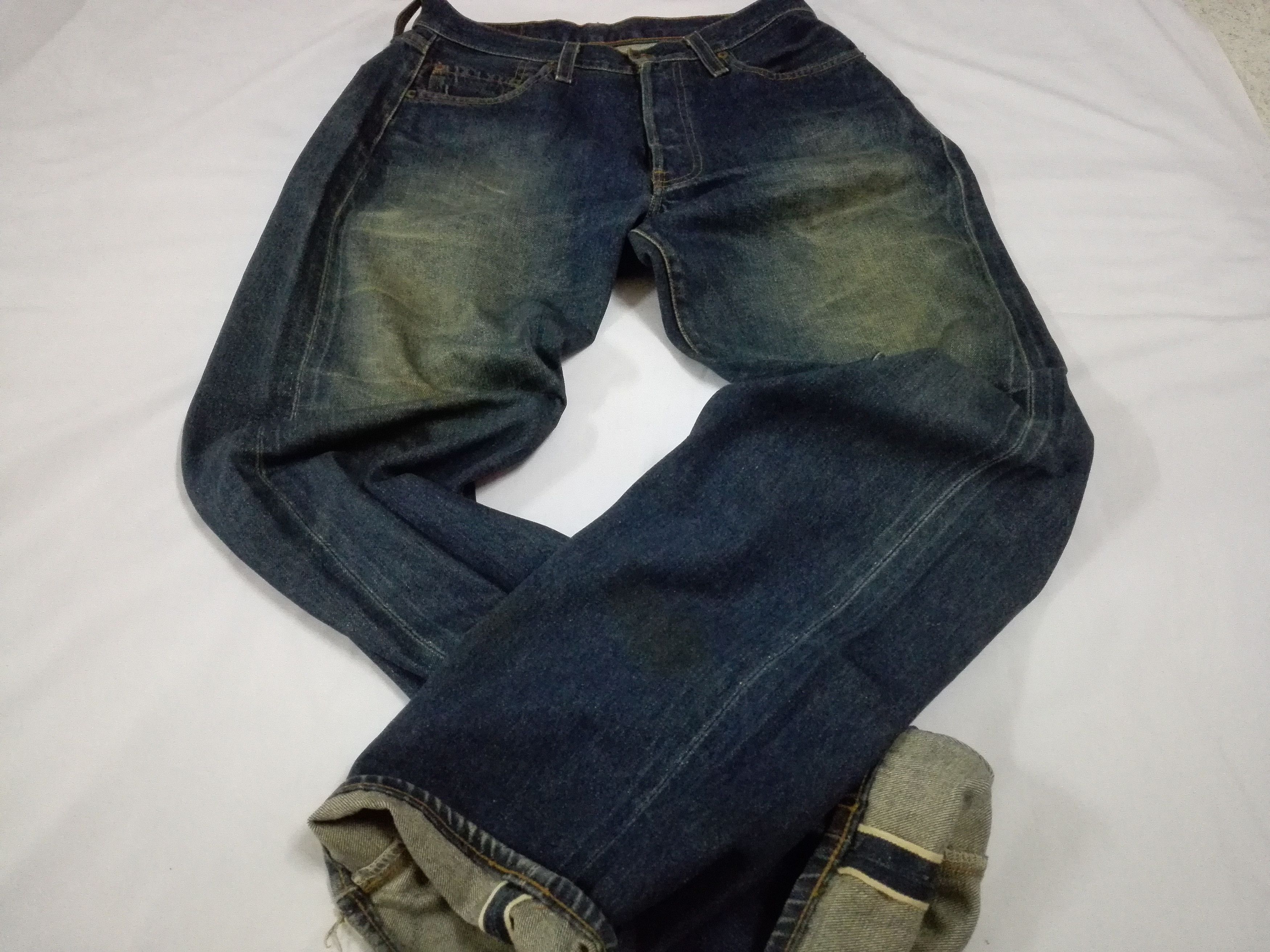 Levi's Vintage Clothing Vintage LEVIS 501xx Big E Jeans Selvedge #555 Stamp Button Size US 30 / EU 46 - 2 Thumbnail