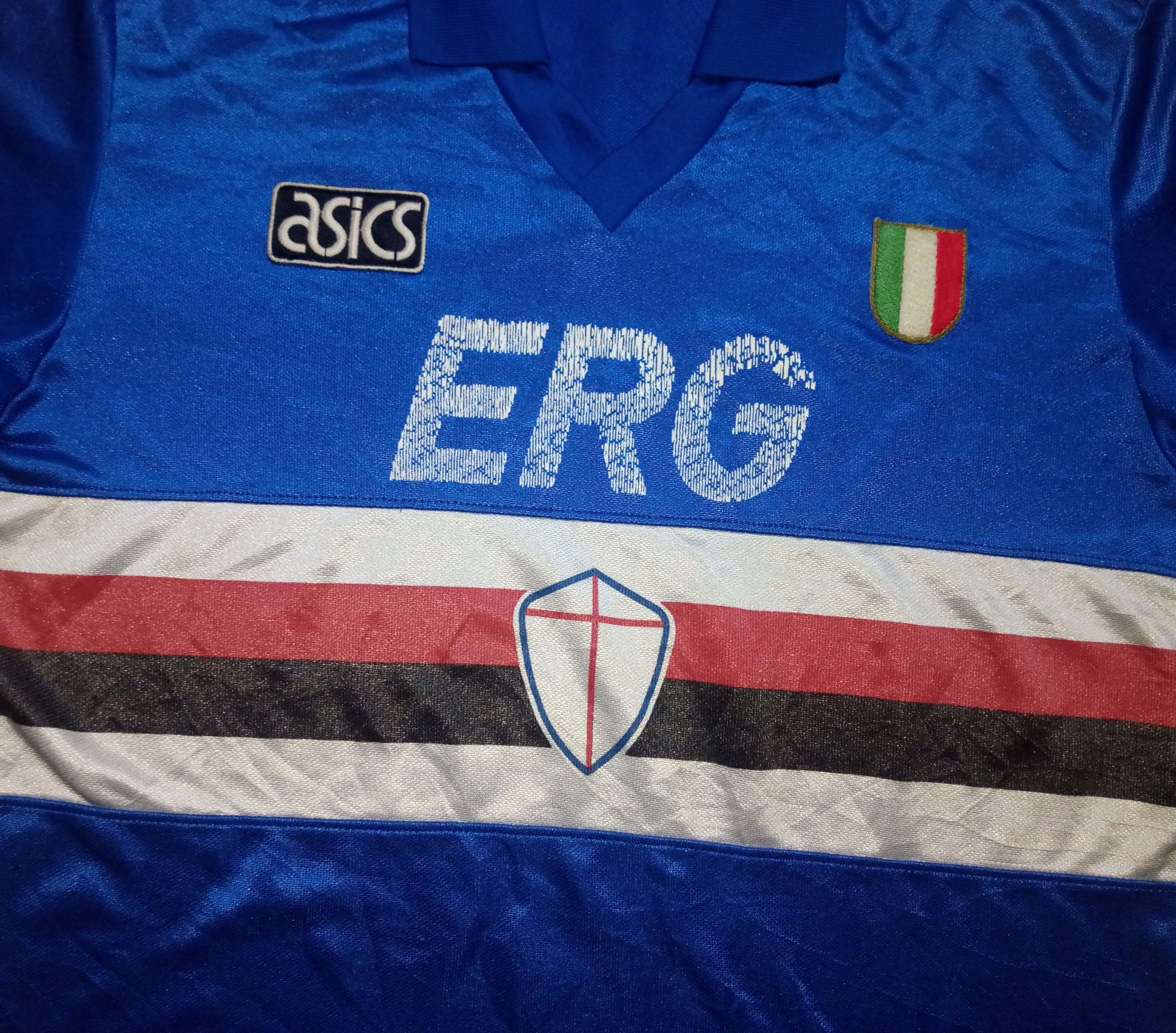 Asics × Vintage Vtg 90s Sampdoria Asics jersey football juventus milan nike Size US M / EU 48-50 / 2 - 1 Thumbnail