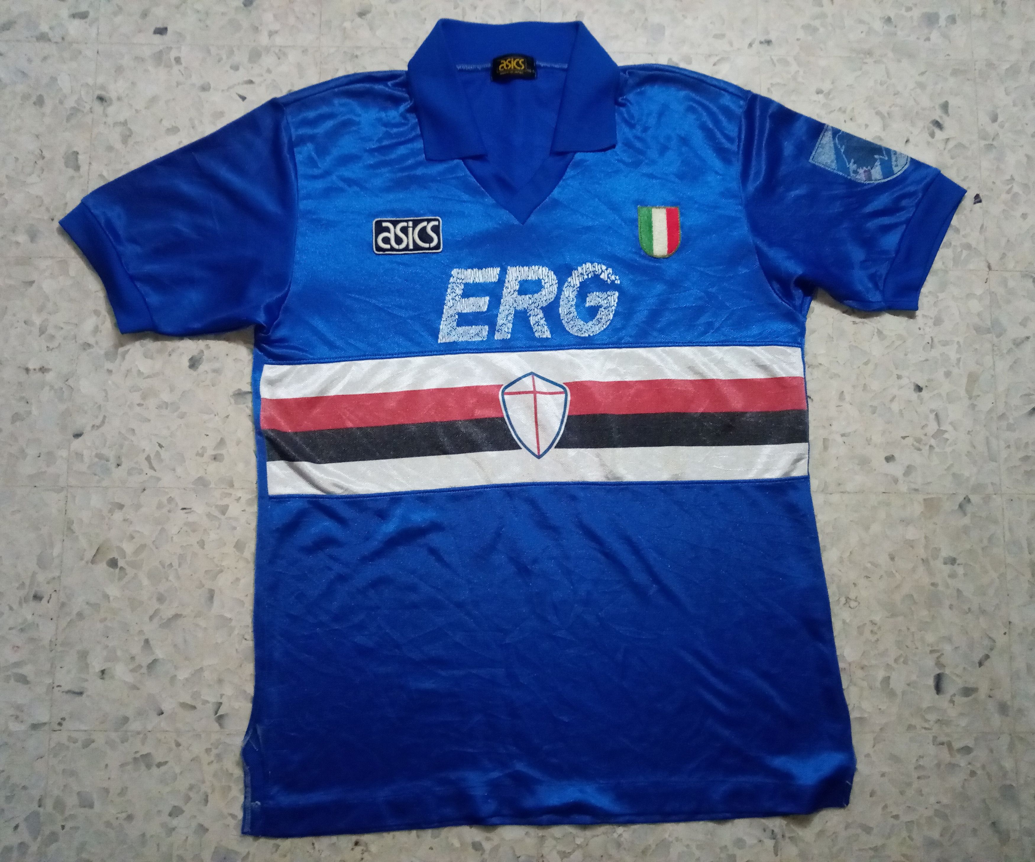Asics × Vintage Vtg 90s Sampdoria Asics jersey football juventus milan nike Size US M / EU 48-50 / 2 - 2 Thumbnail
