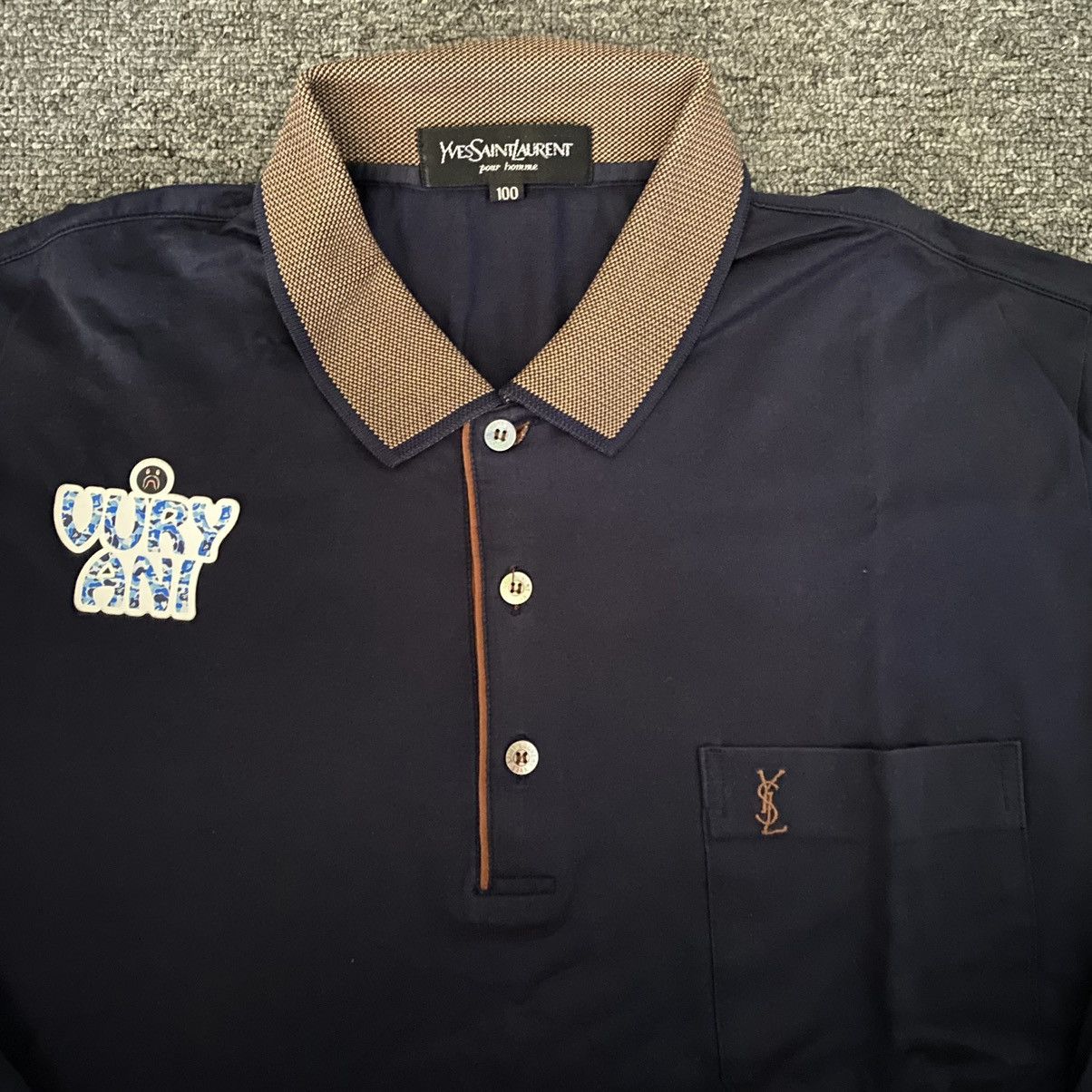Vintage YSL Pour Homme Polo Long Sleeve Shirt
