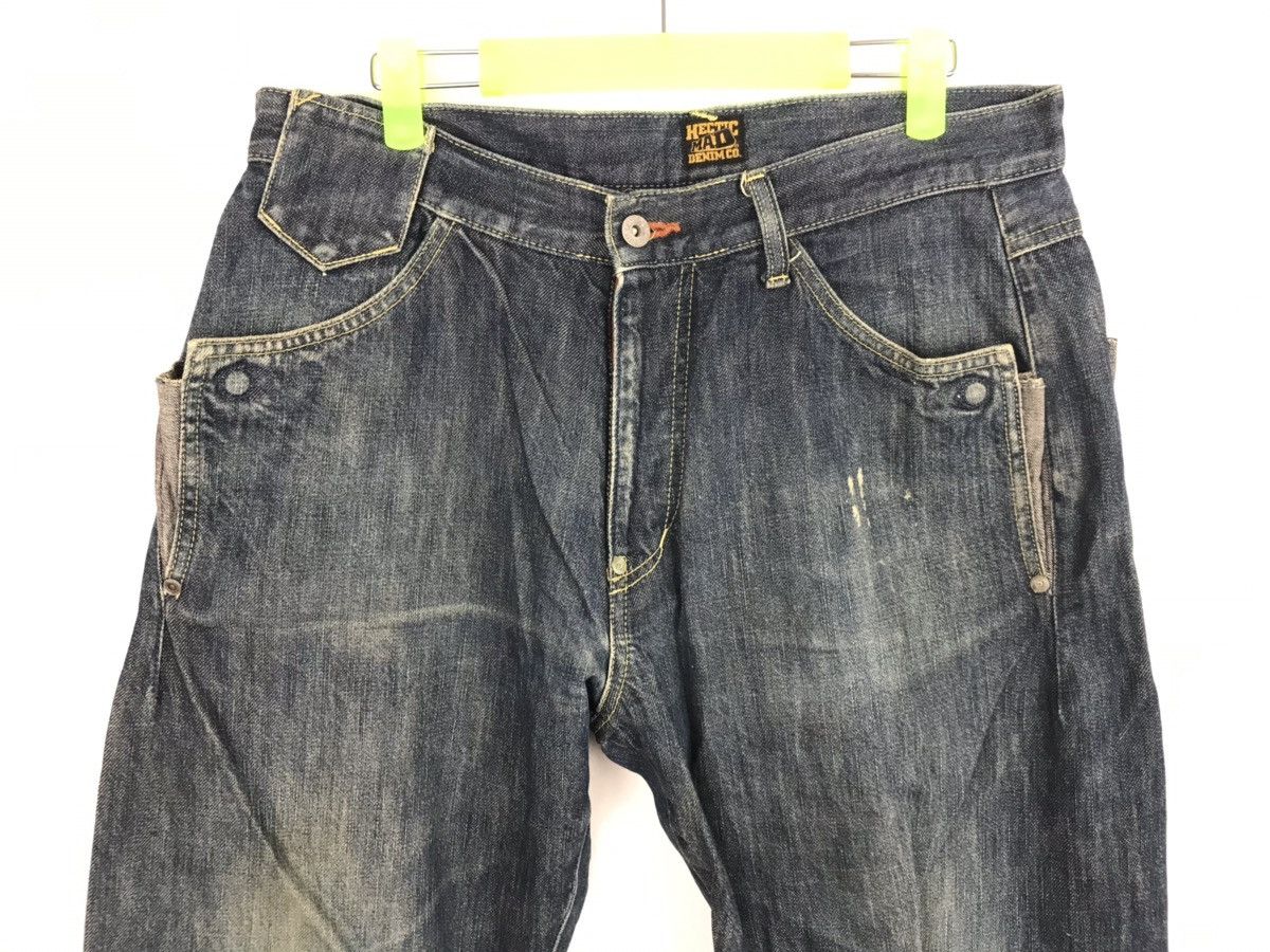 If Six Was Nine Real Mad Hectic Distressed Denim Jeans Trouser Size US 33 - 7 Thumbnail