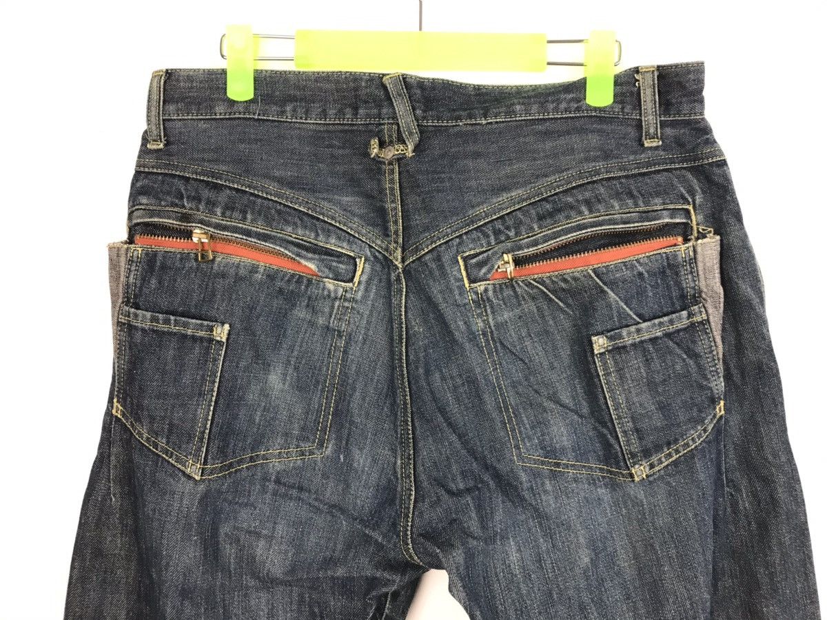 If Six Was Nine Real Mad Hectic Distressed Denim Jeans Trouser Size US 33 - 11 Thumbnail