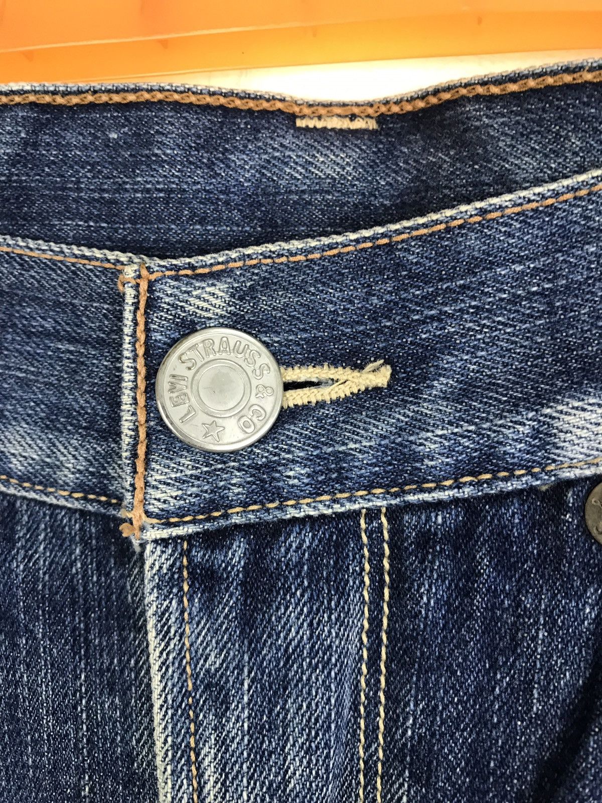 Levi's Levis Vintage Size 32 Distressed Denim Pant Indigo Jeans Size US 31 - 5 Thumbnail