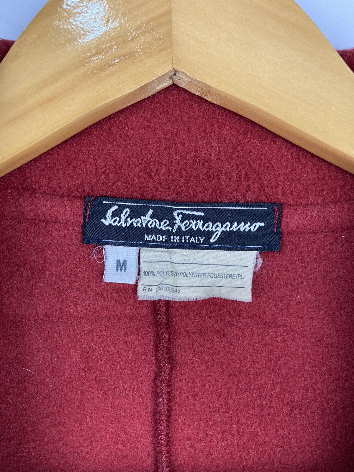 Salvatore Ferragamo Vintage Italian Made Extra Fine Fleece Long Coat Trench Coat Size US M / EU 48-50 / 2 - 7 Thumbnail