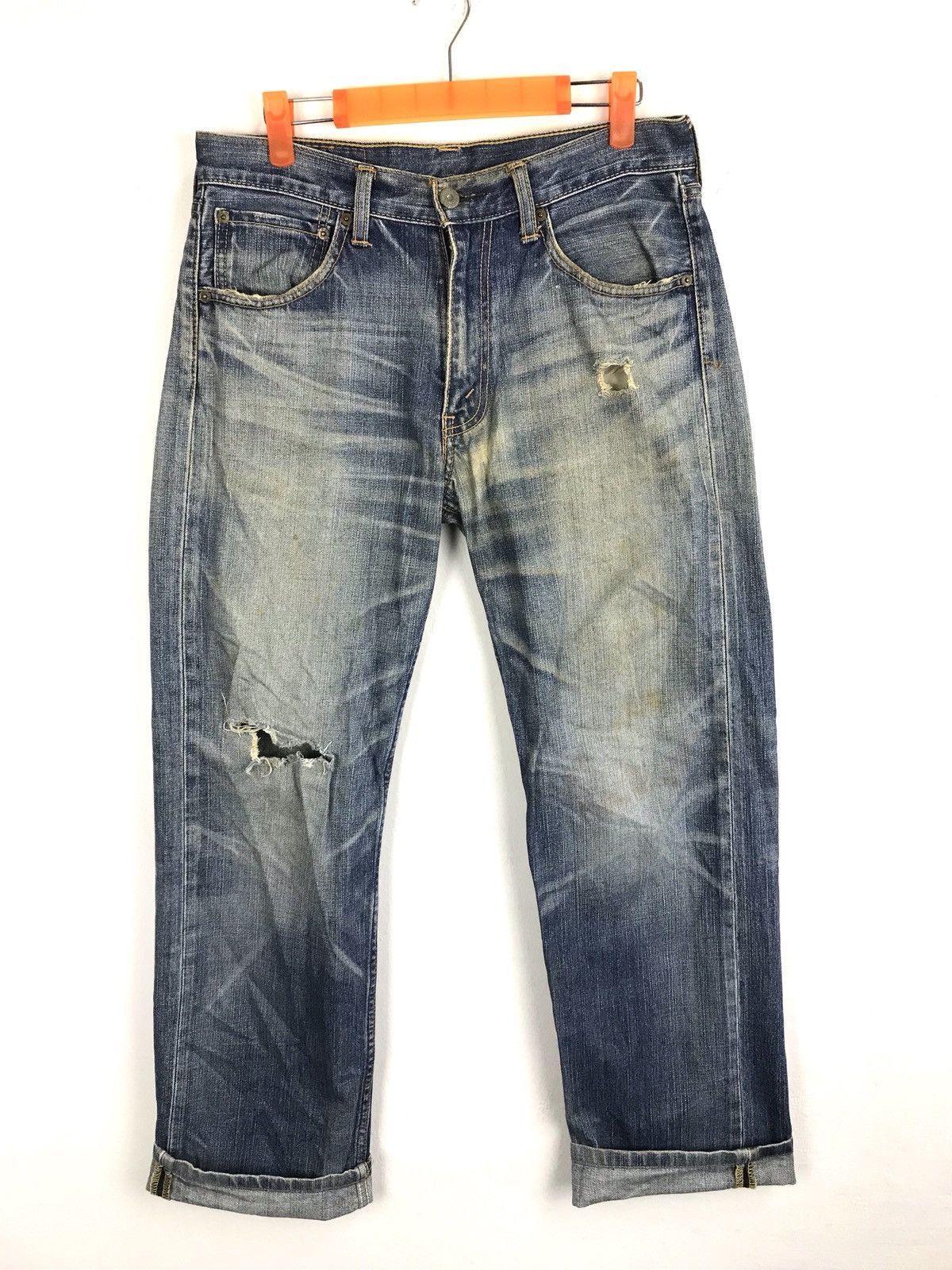 Levi’s Blue Denim Jeans Pant Distressed 702 703