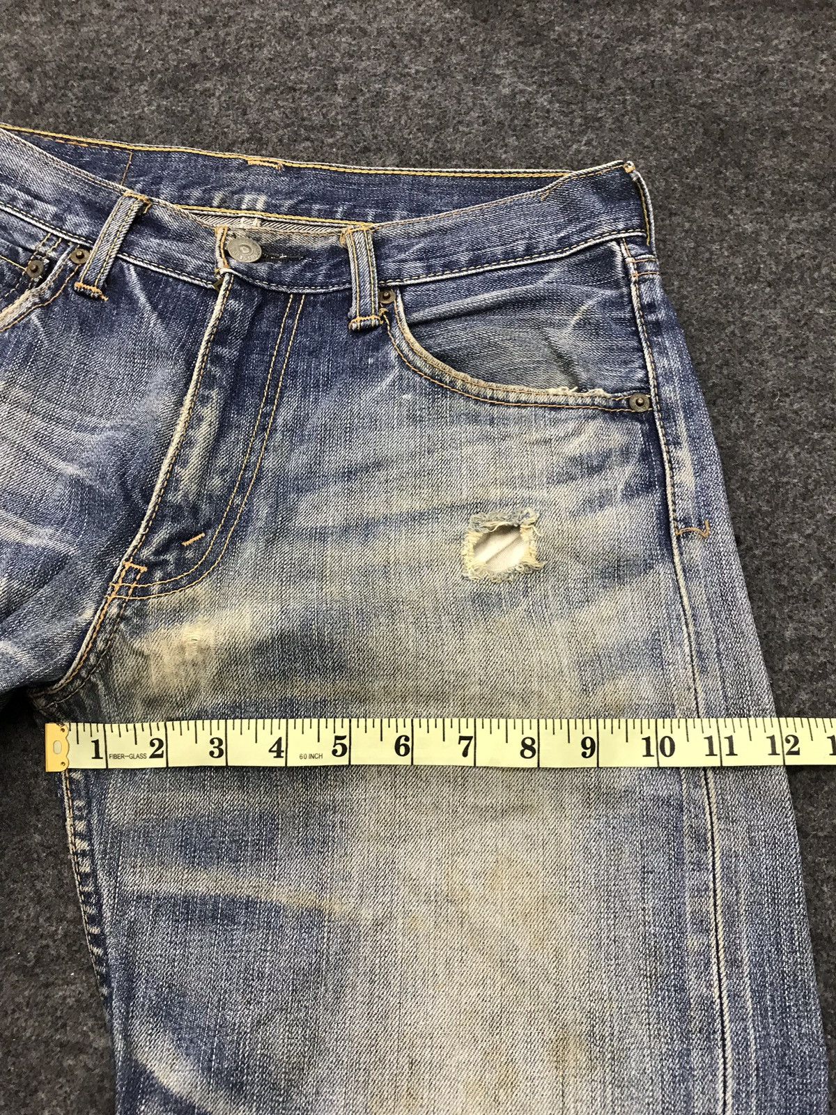 Levi's Levi’s Blue Denim Jeans Pant Distressed 702 703 Size US 30 / EU 46 - 22 Thumbnail