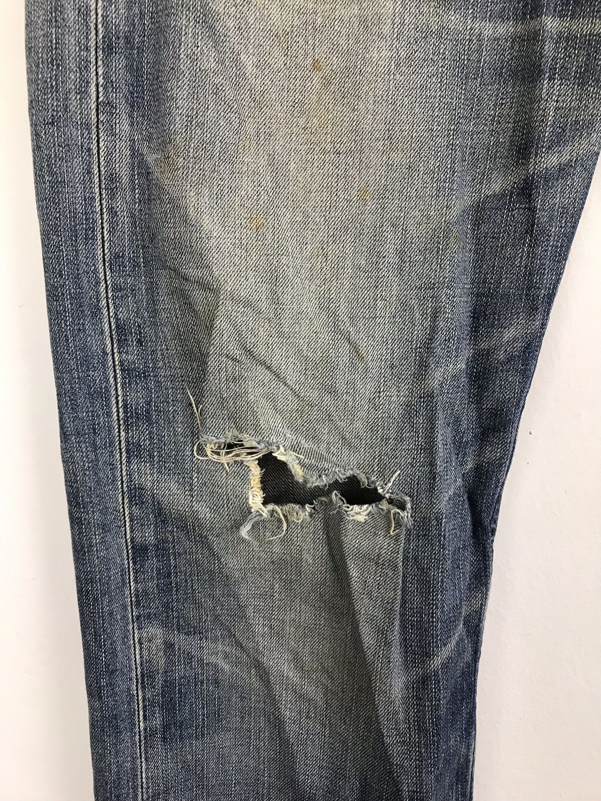 Levi's Levi’s Blue Denim Jeans Pant Distressed 702 703 Size US 30 / EU 46 - 8 Thumbnail