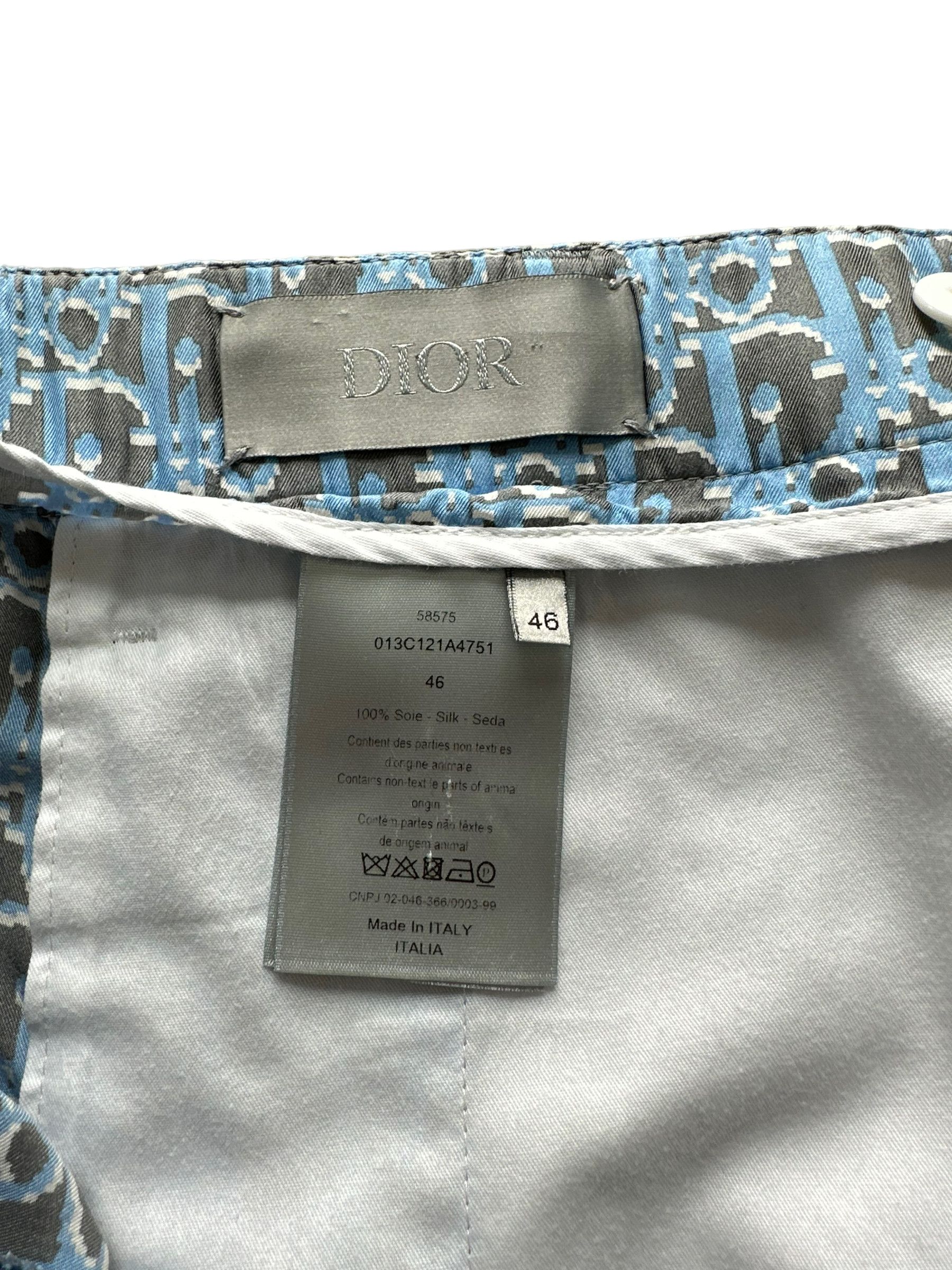 Dior Dior Black & Blue Oblique Bermuda Shorts Size US 30 / EU 46 - 3 Thumbnail