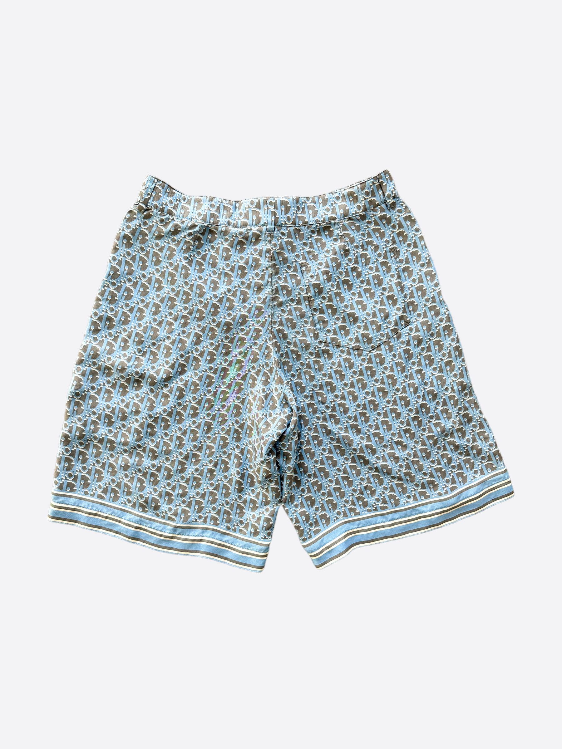 Dior Dior Black & Blue Oblique Bermuda Shorts Size US 30 / EU 46 - 2 Thumbnail