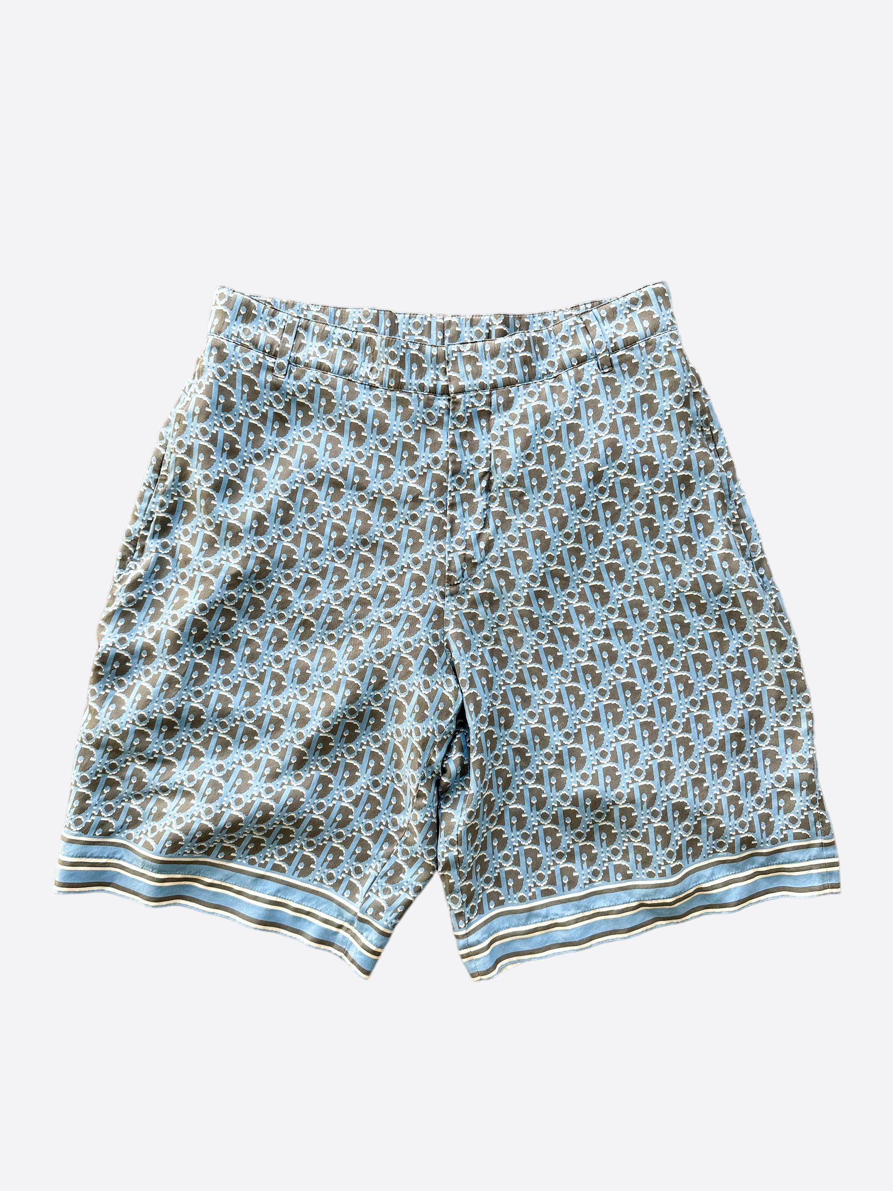 Dior Dior Black & Blue Oblique Bermuda Shorts Size US 30 / EU 46 - 1 Thumbnail